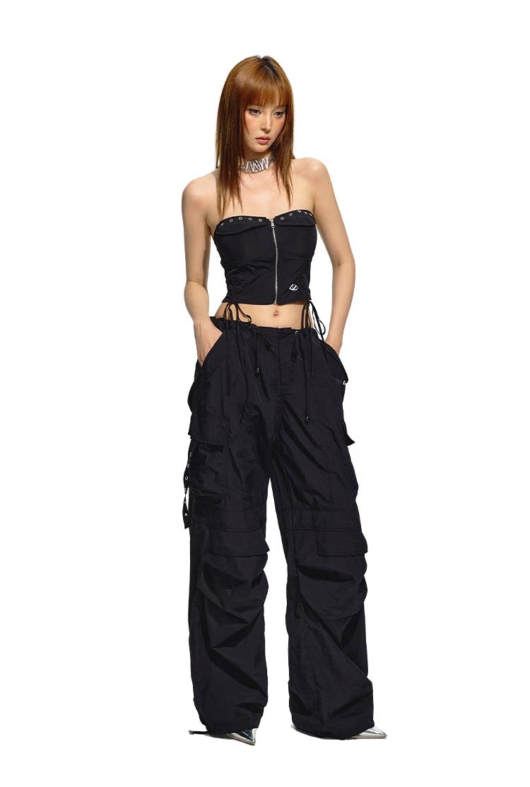 NAWS BLACK CARGO PANTS