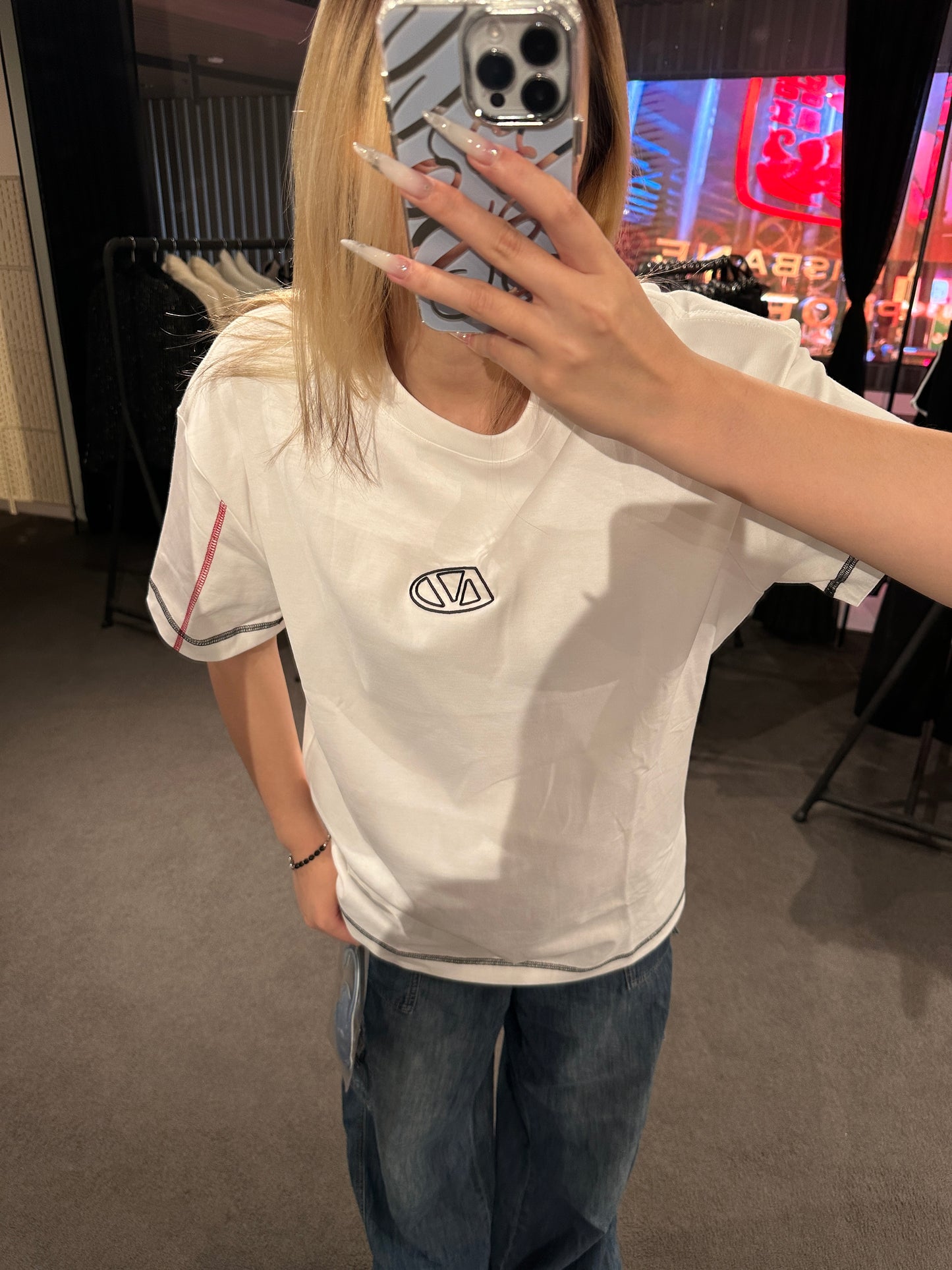 NAWS White oversized T-shirt