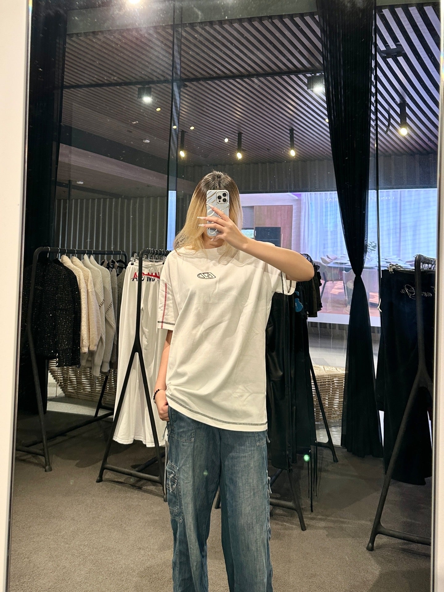 NAWS White oversized T-shirt