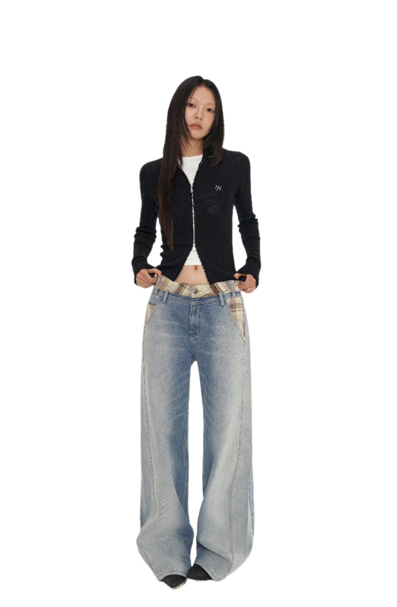 NAWS BLACK CLASSIC LOGO KNIT CARDIGAN