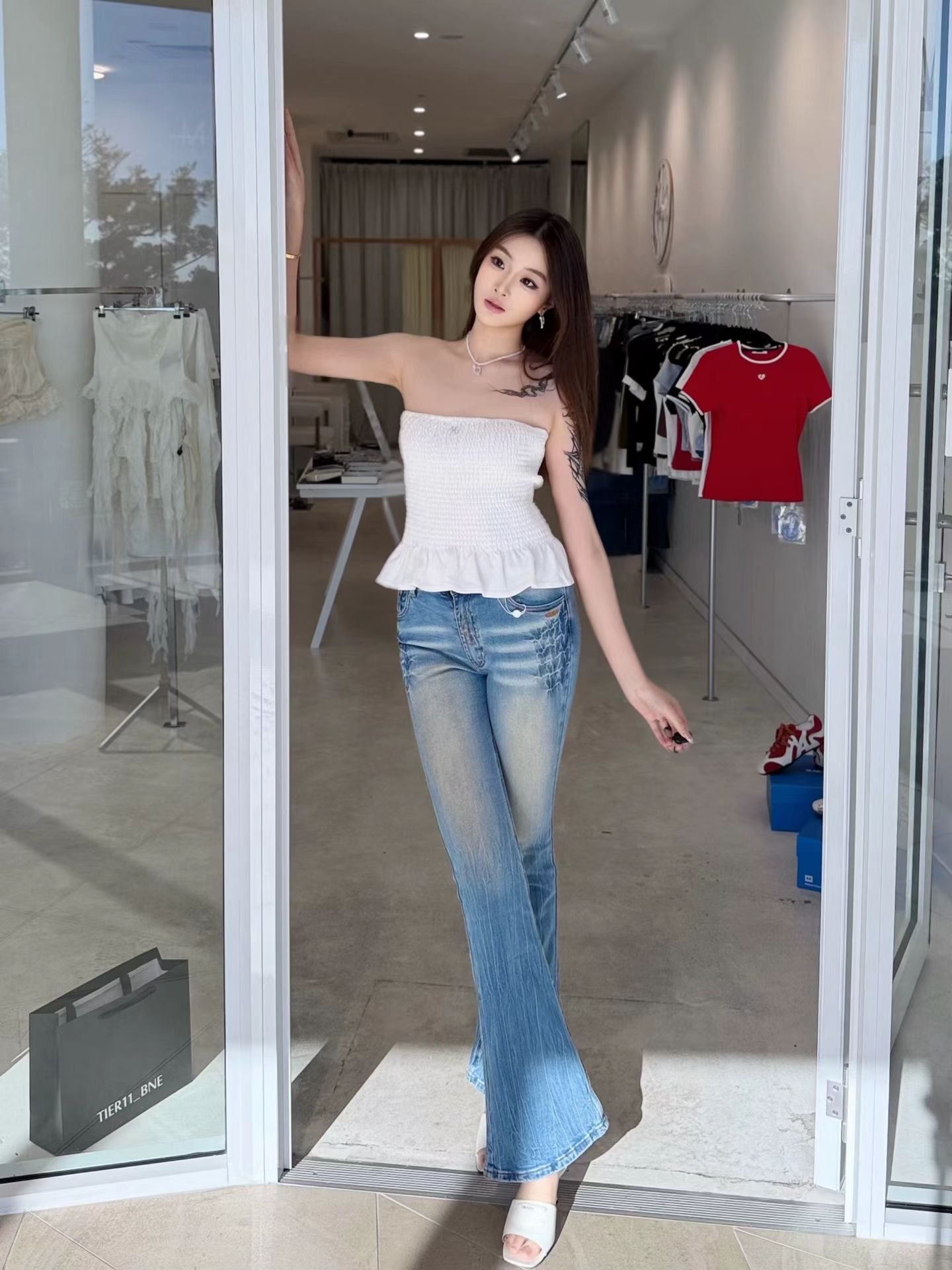 NAWS +5CM MODEL JEANS MINERAL BLUE