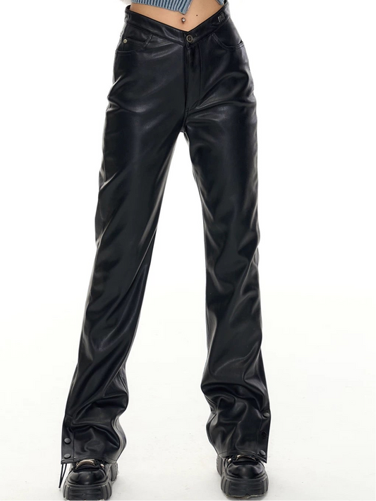 NAWS Black leather pants