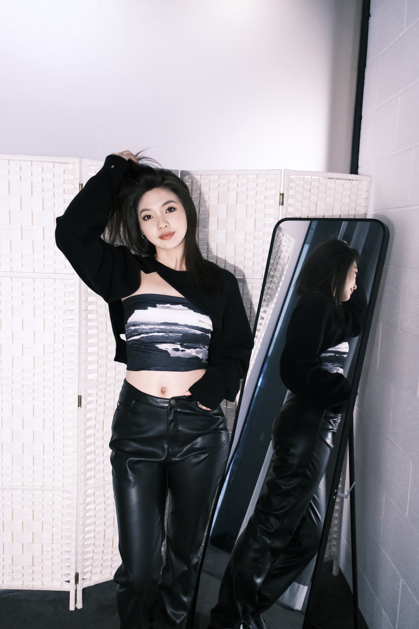 NAWS Black leather pants