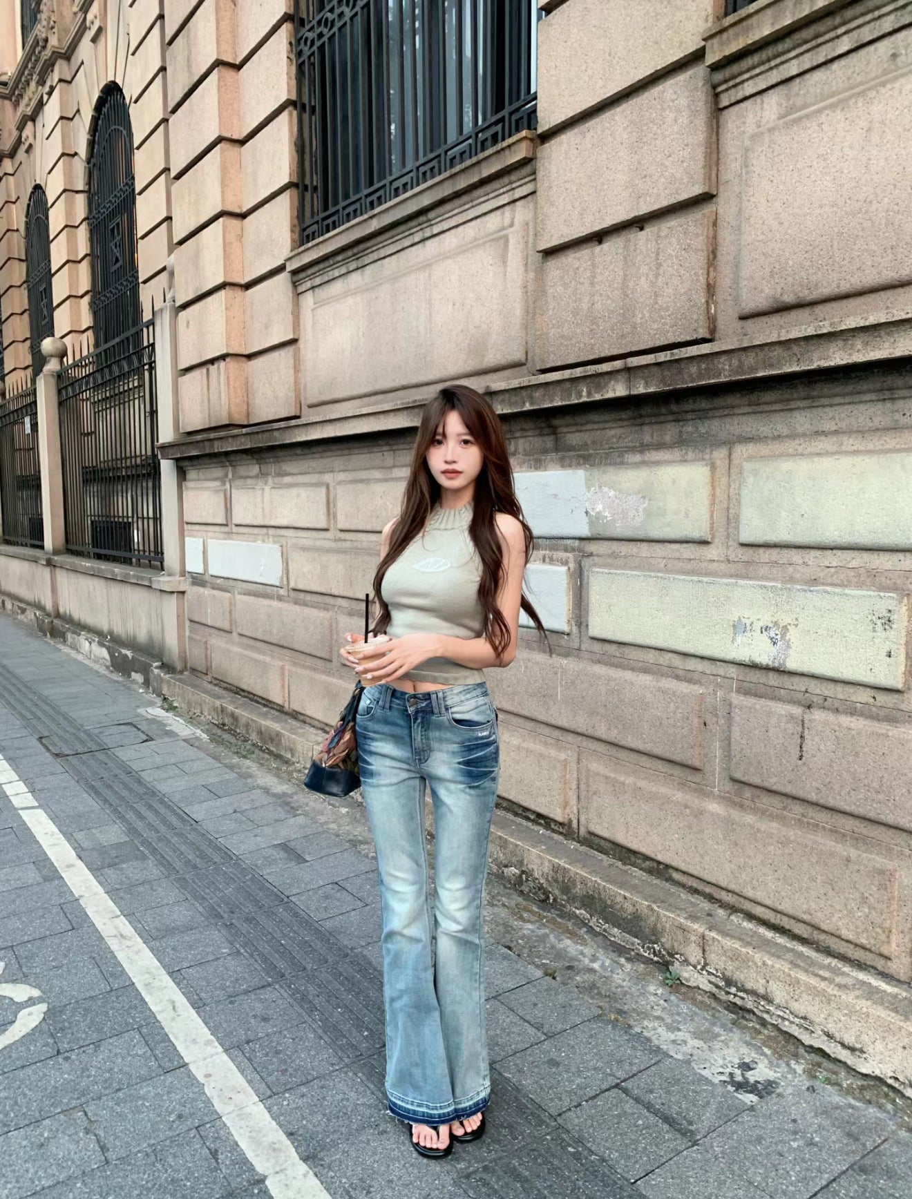 NAWS +5CM MODEL JEANS LIGHT BLUE