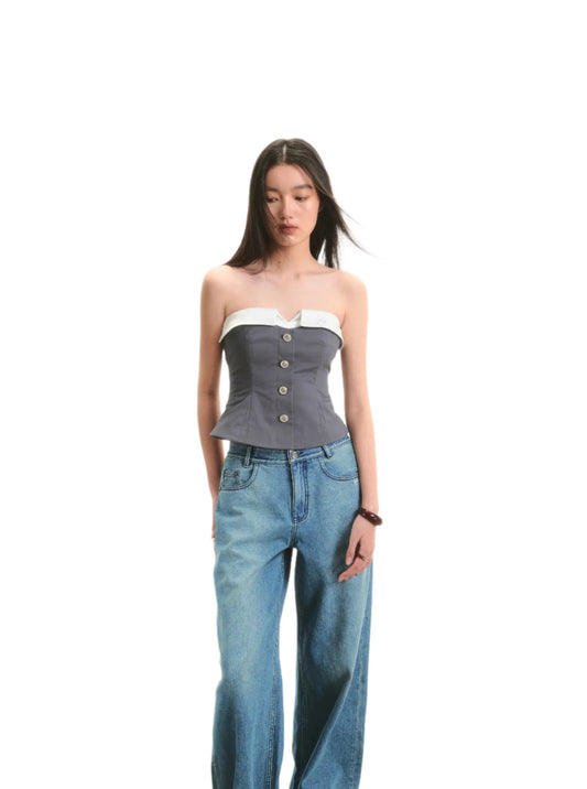 NAWS GRAY TUBE TOP