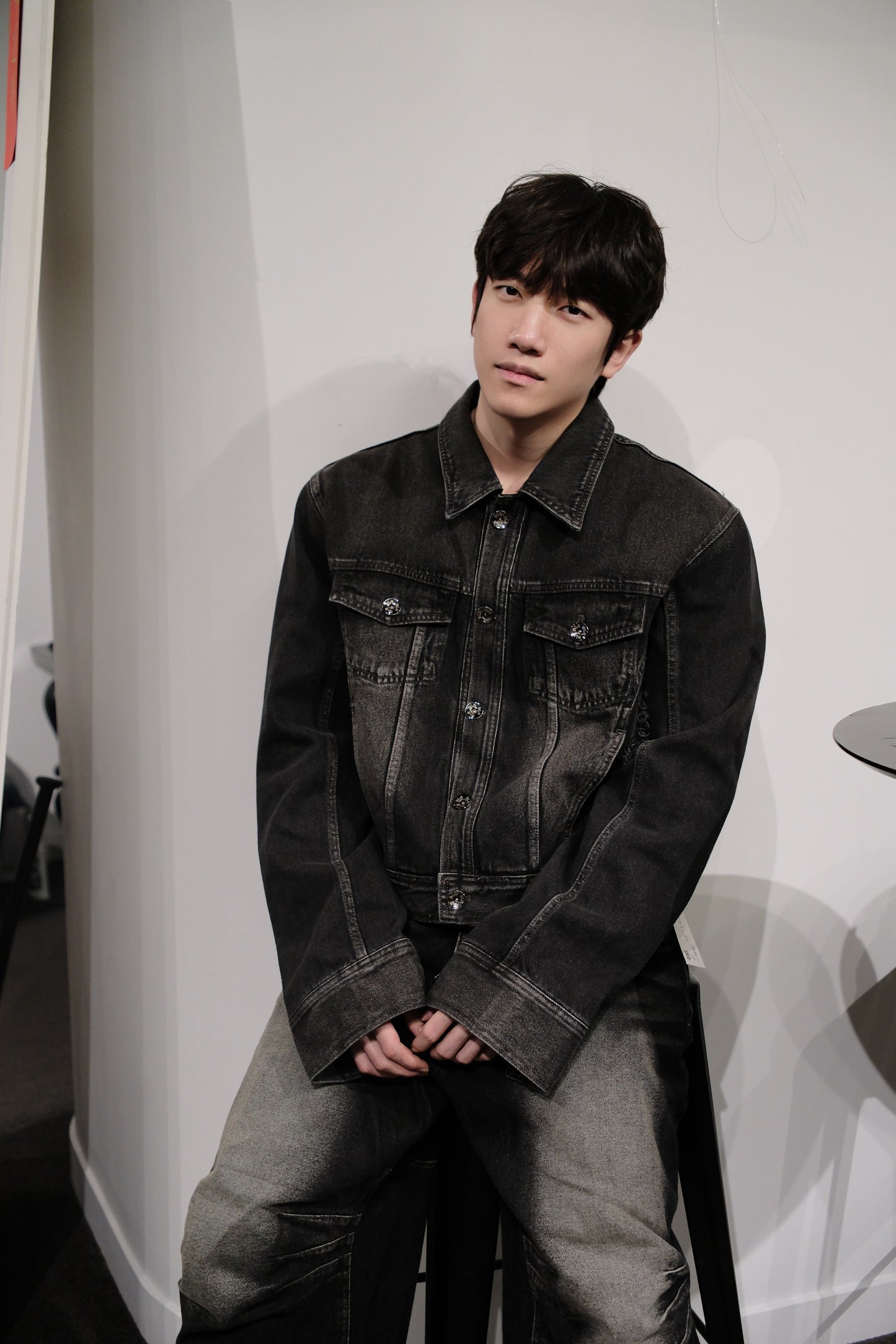 BLR black washed denim pants
