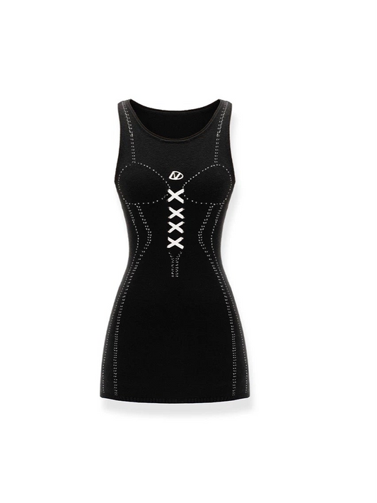 NAWS Black knit dress