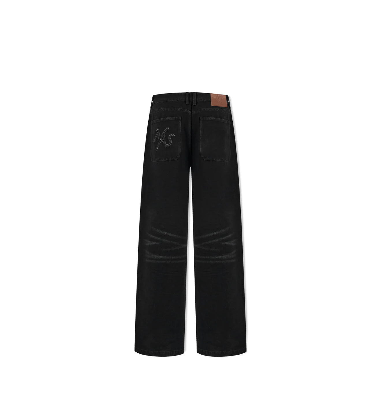 NAWS COW SCRATCH JEANS IN BLACK