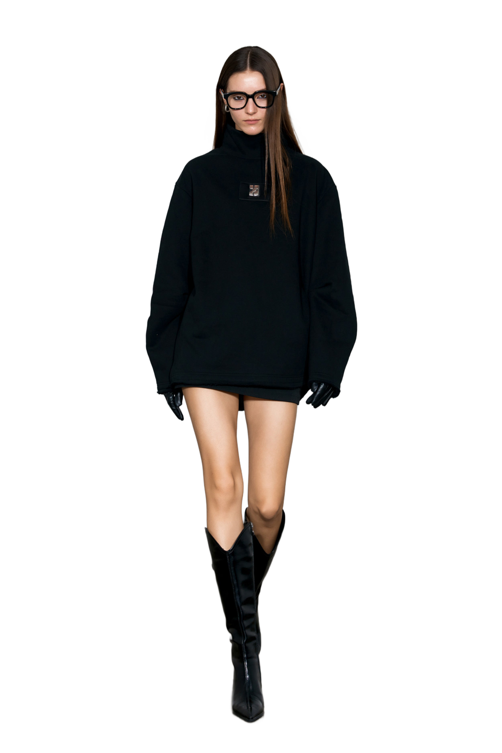 YJ1 SELF-HEATING TURTLENECK HOODIE