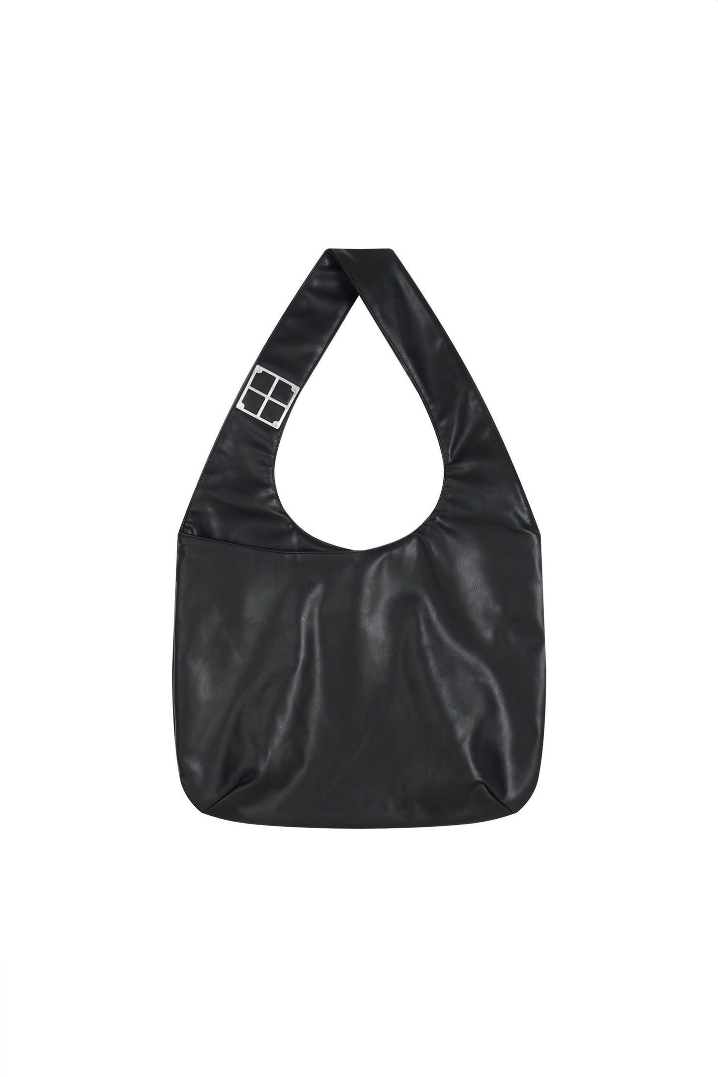 YJ1 LOGO SHOULDER BAG IN BLACK