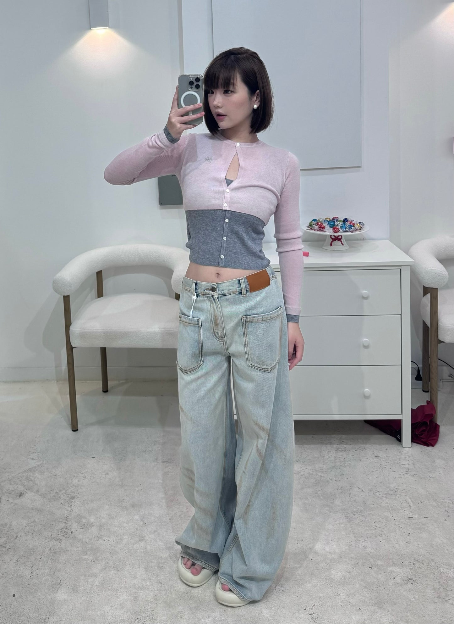 NAWS MISTY PINK CHAMPS KNIT SWEATER