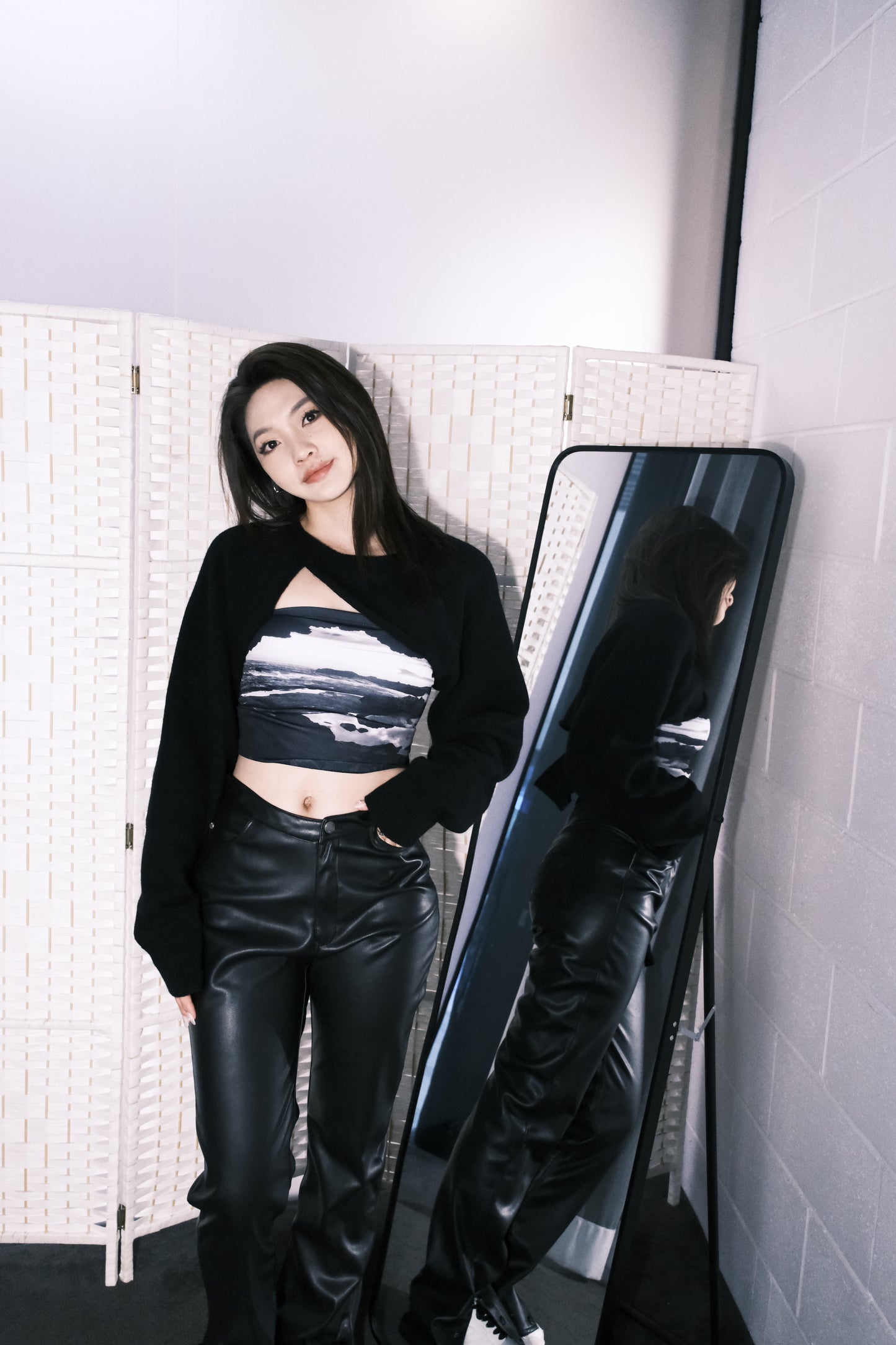 NAWS Black leather pants