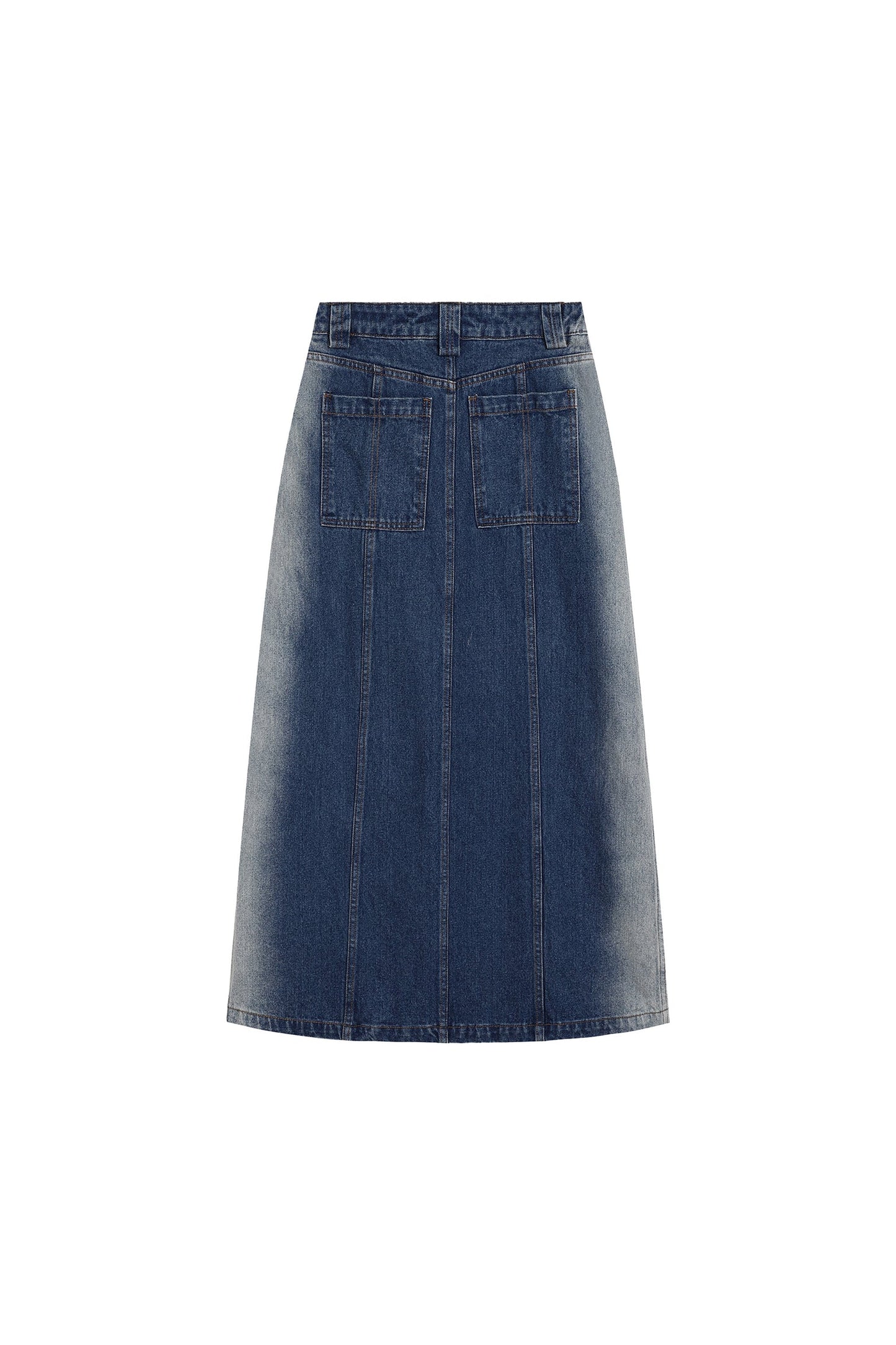 YJ1 HIGH-SLIT DENIM SKIRT