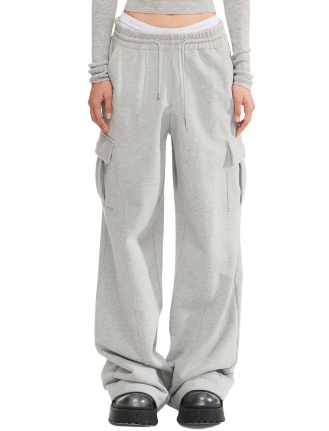 NAWS GRAY CLASSIC JOGGING SWEATPANTS