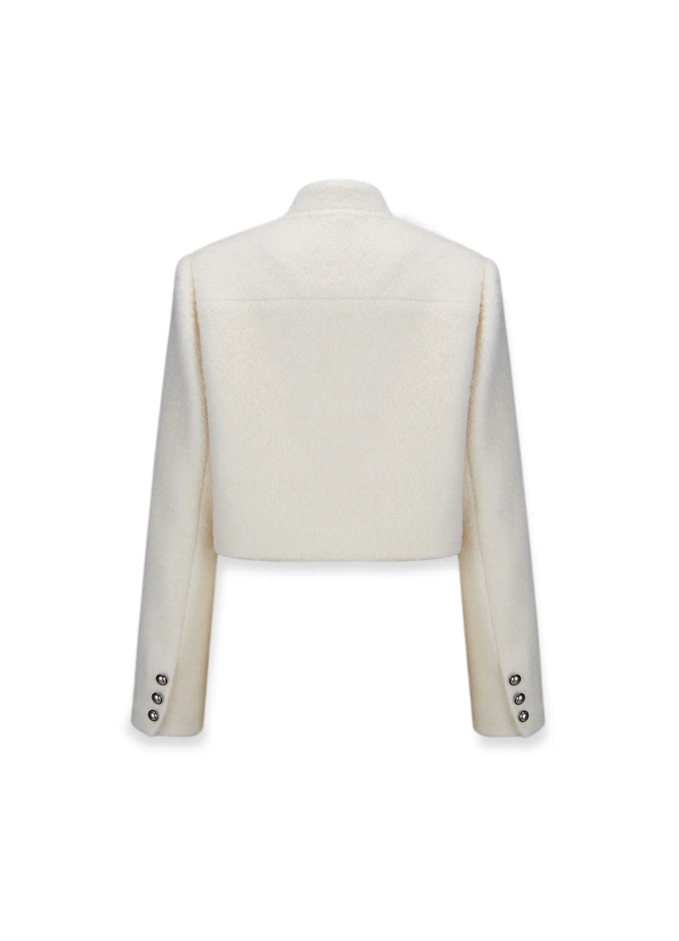 NAWS SILVER BUTTON WOOL COAT