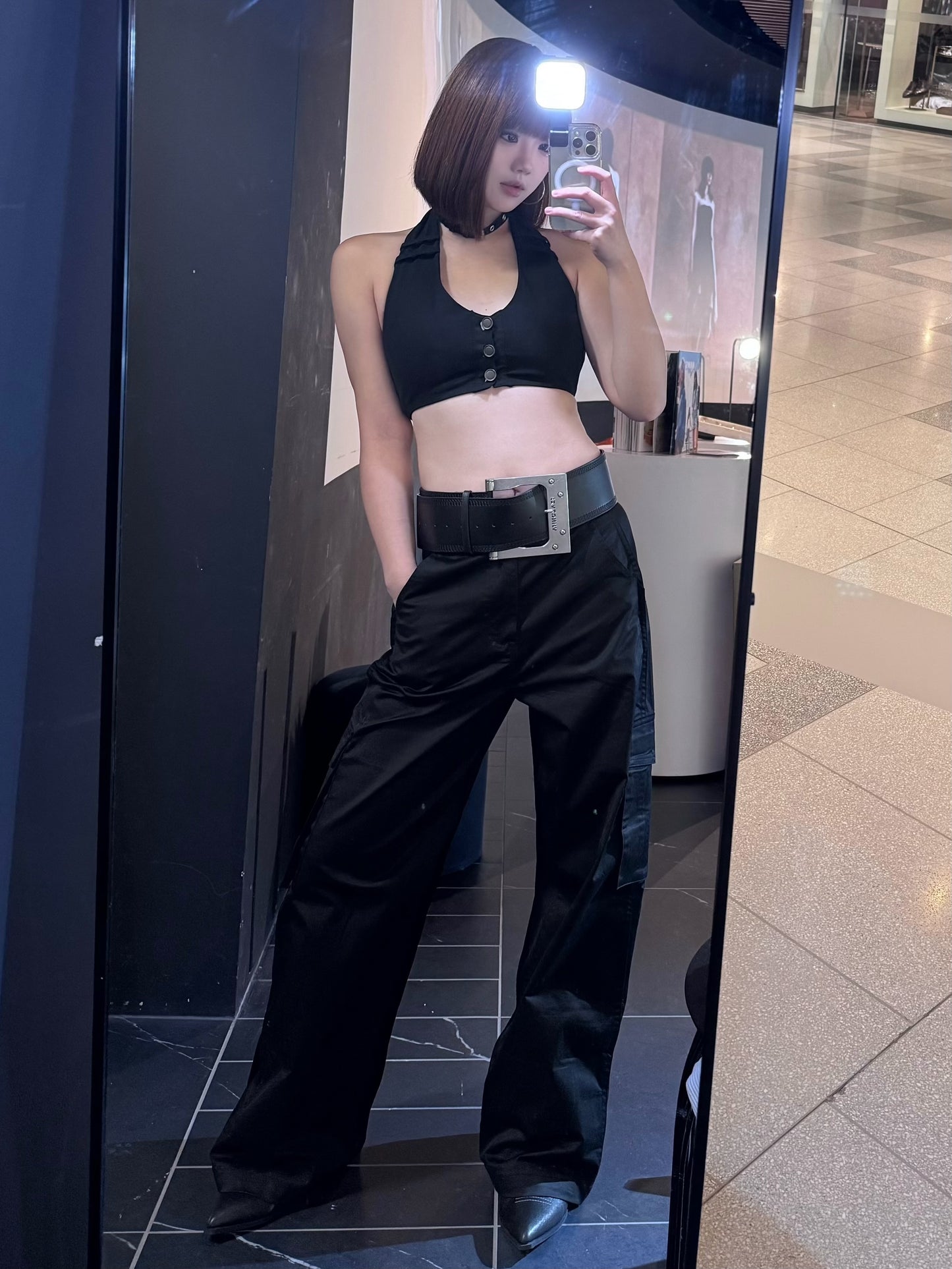 YJ1 IRON LOGO CARGO PANTS