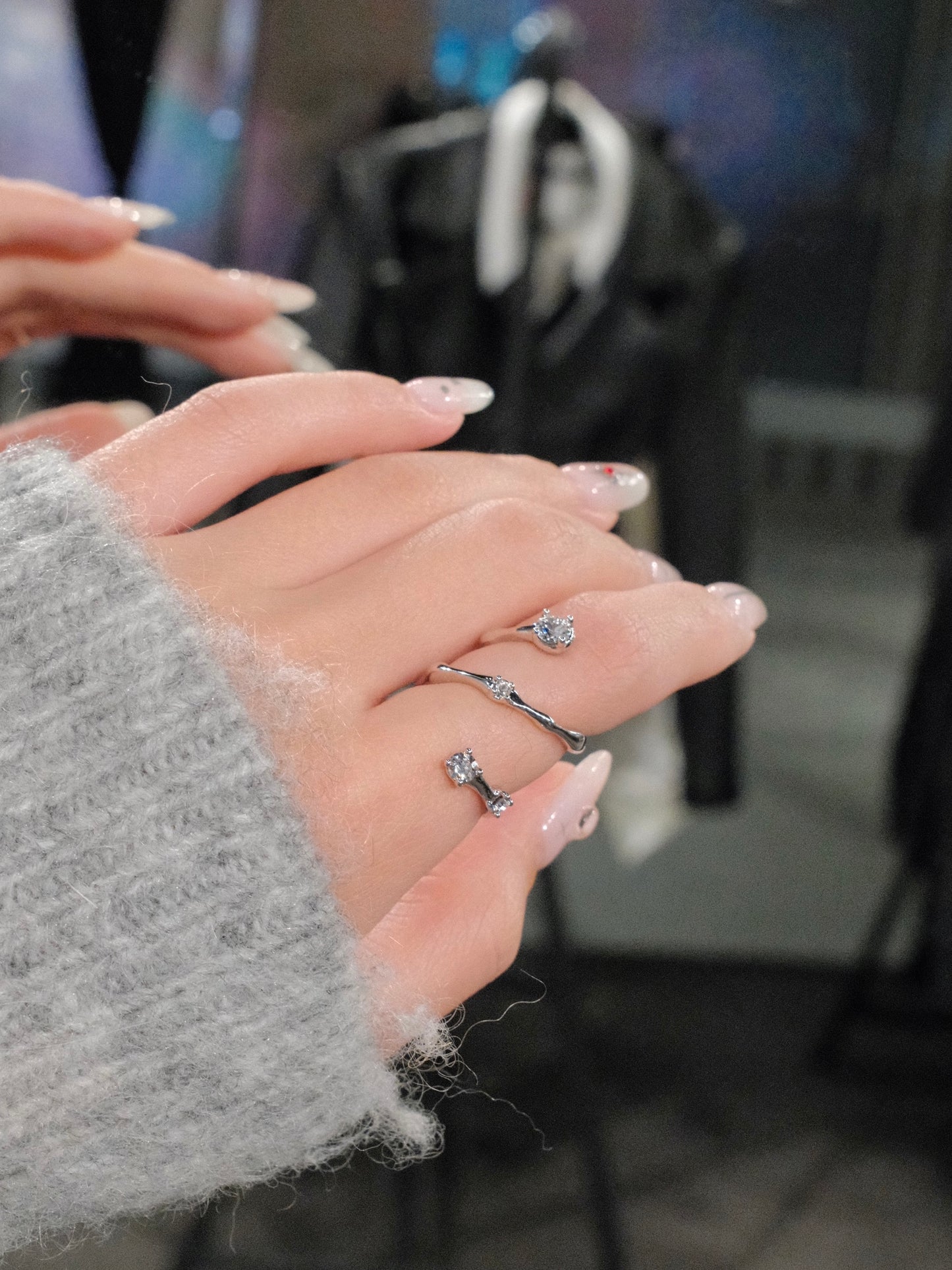 Miowrhyme “Milky Way” silver ring