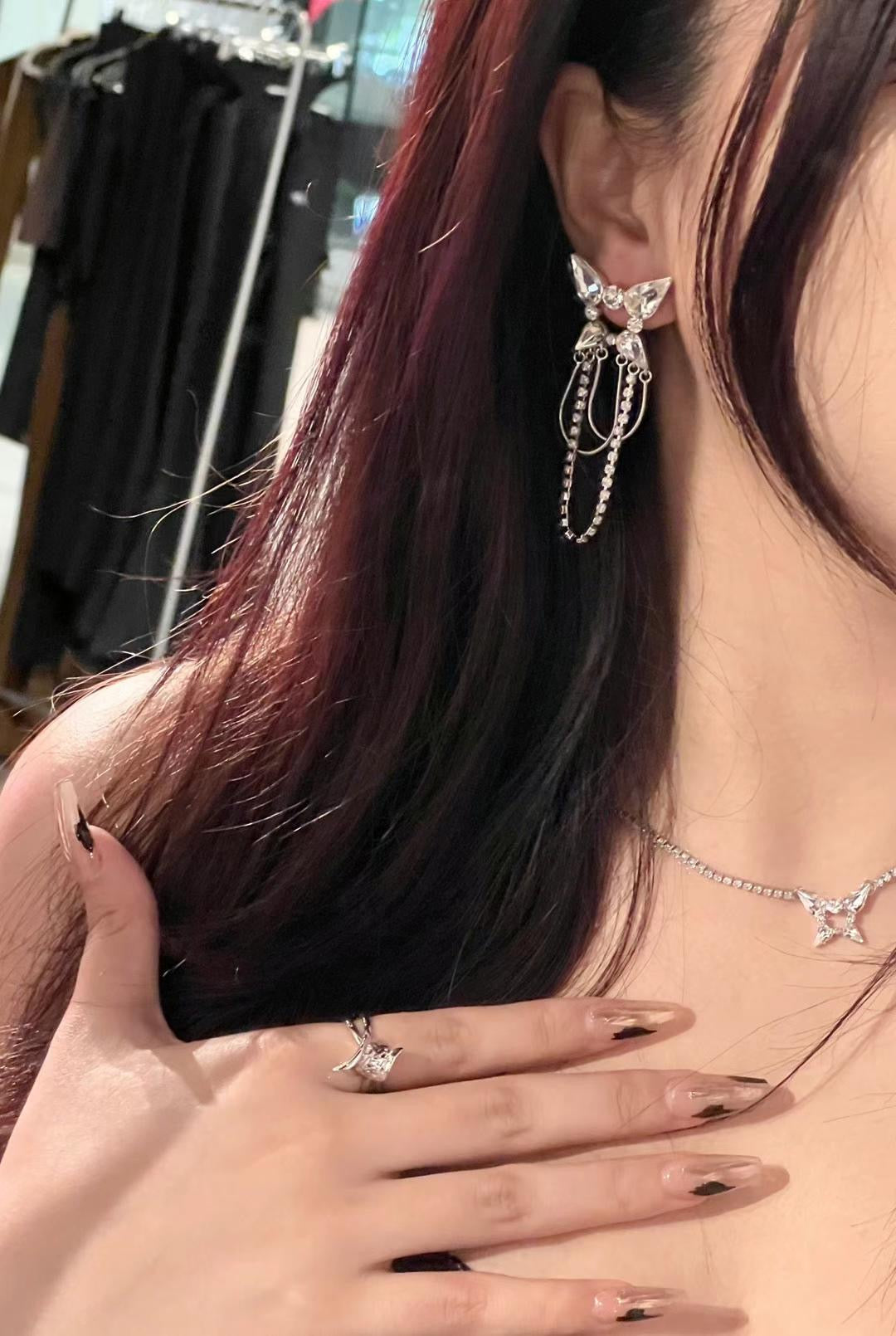 Miowrhyme silver cross ring