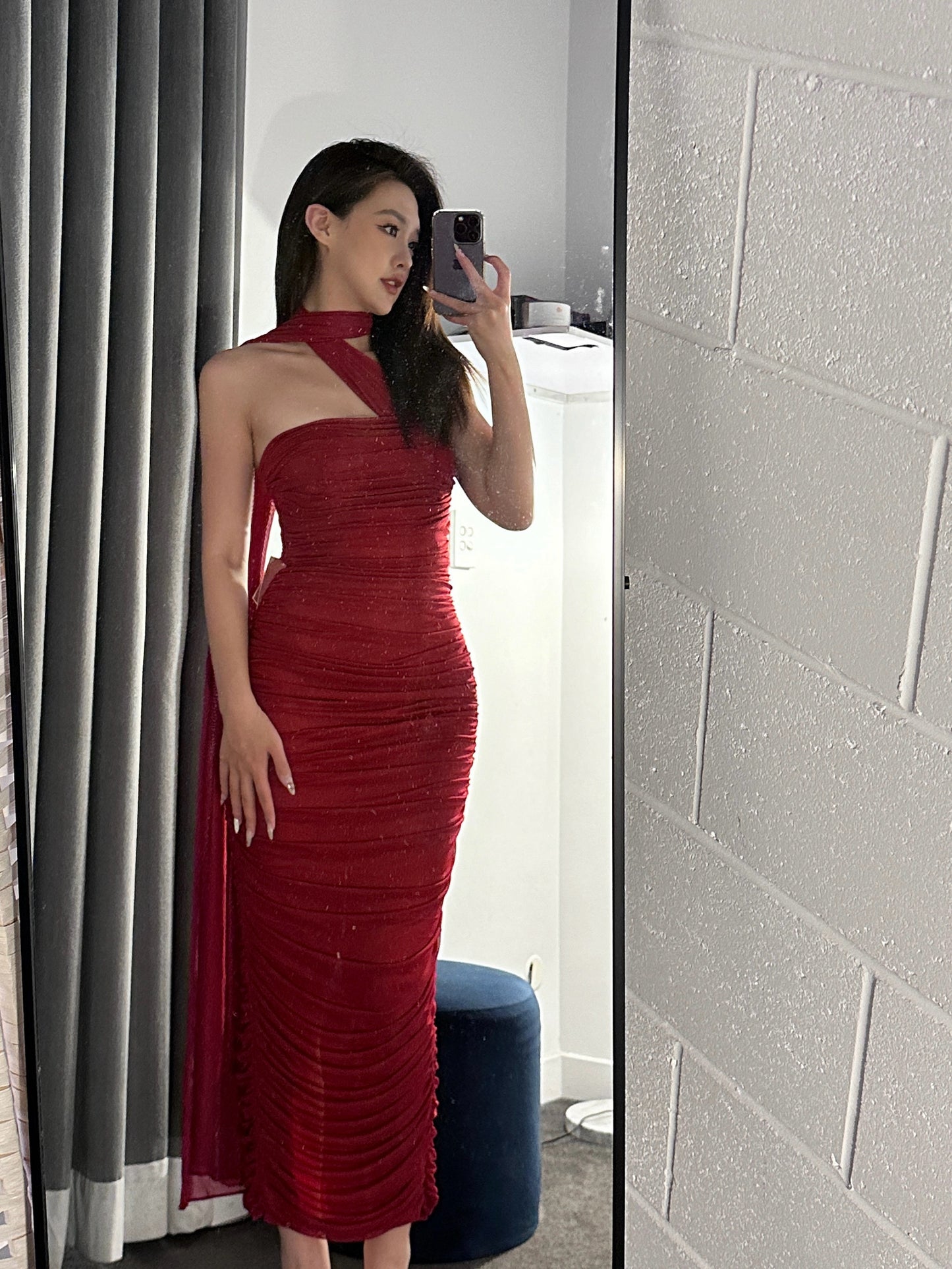 Nana Jacqueline Kimberly Maxi Dress (Red)