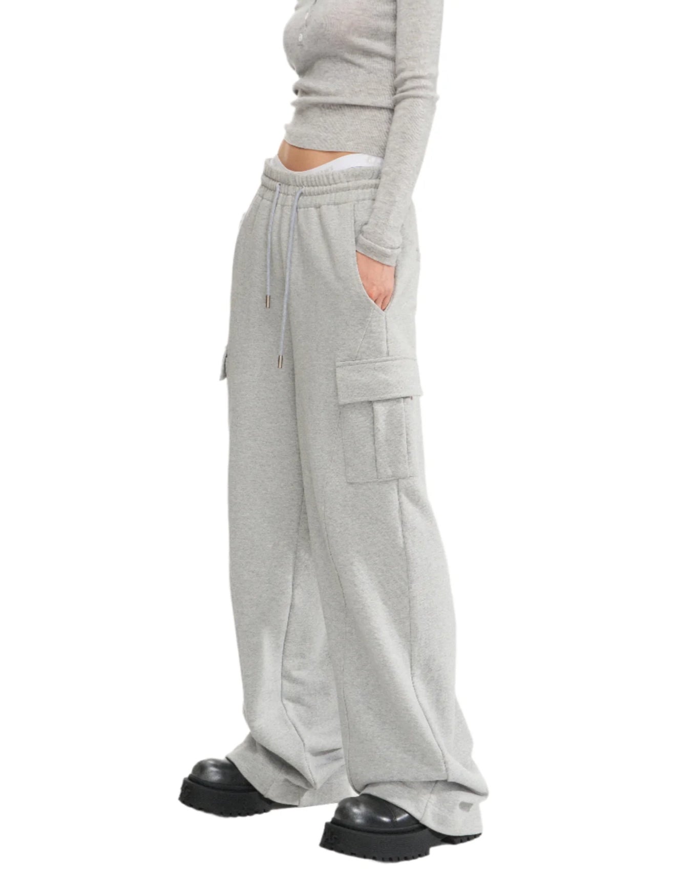 NAWS GRAY CLASSIC JOGGING SWEATPANTS