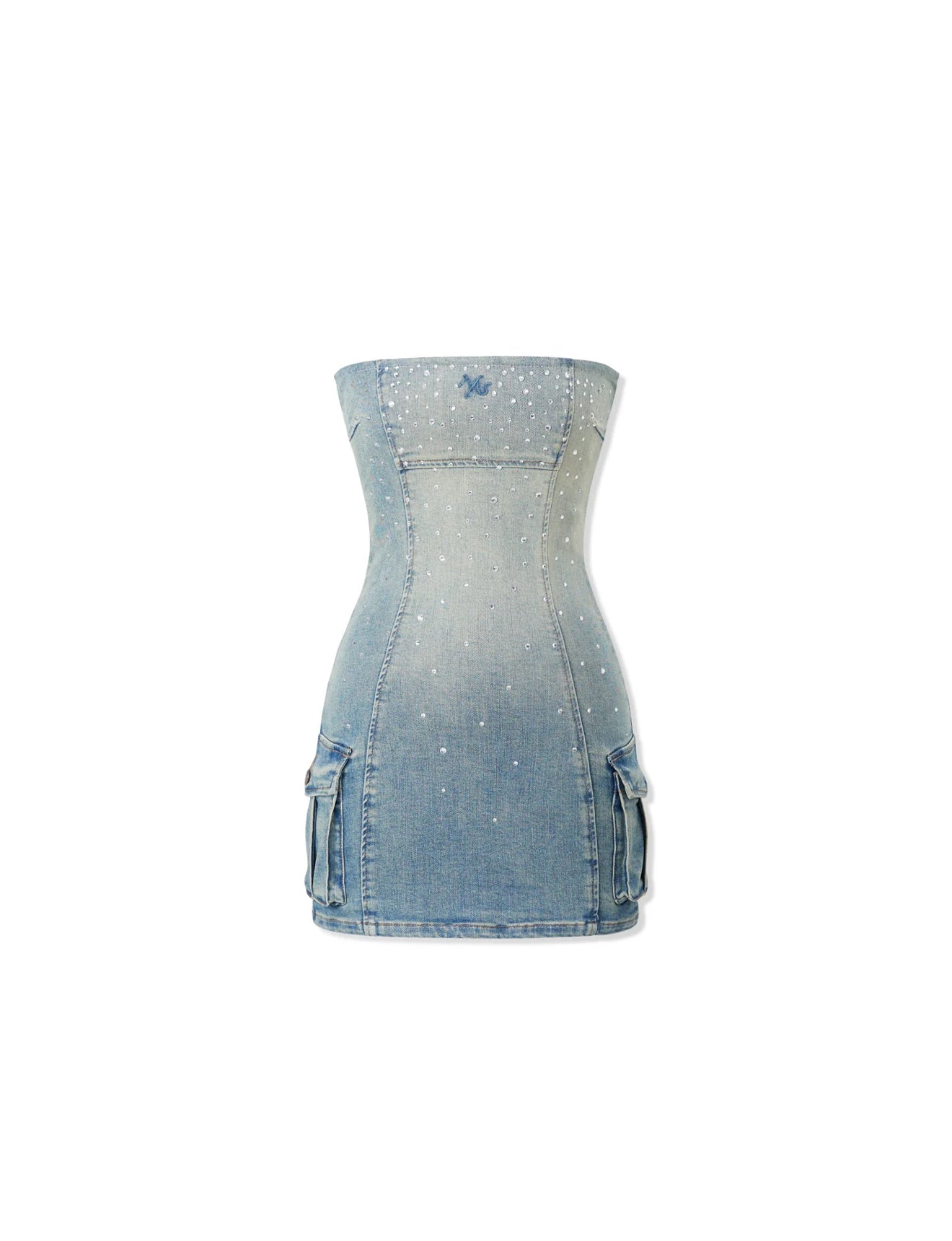 NAWS CARAT DENIM TUBE DRESS