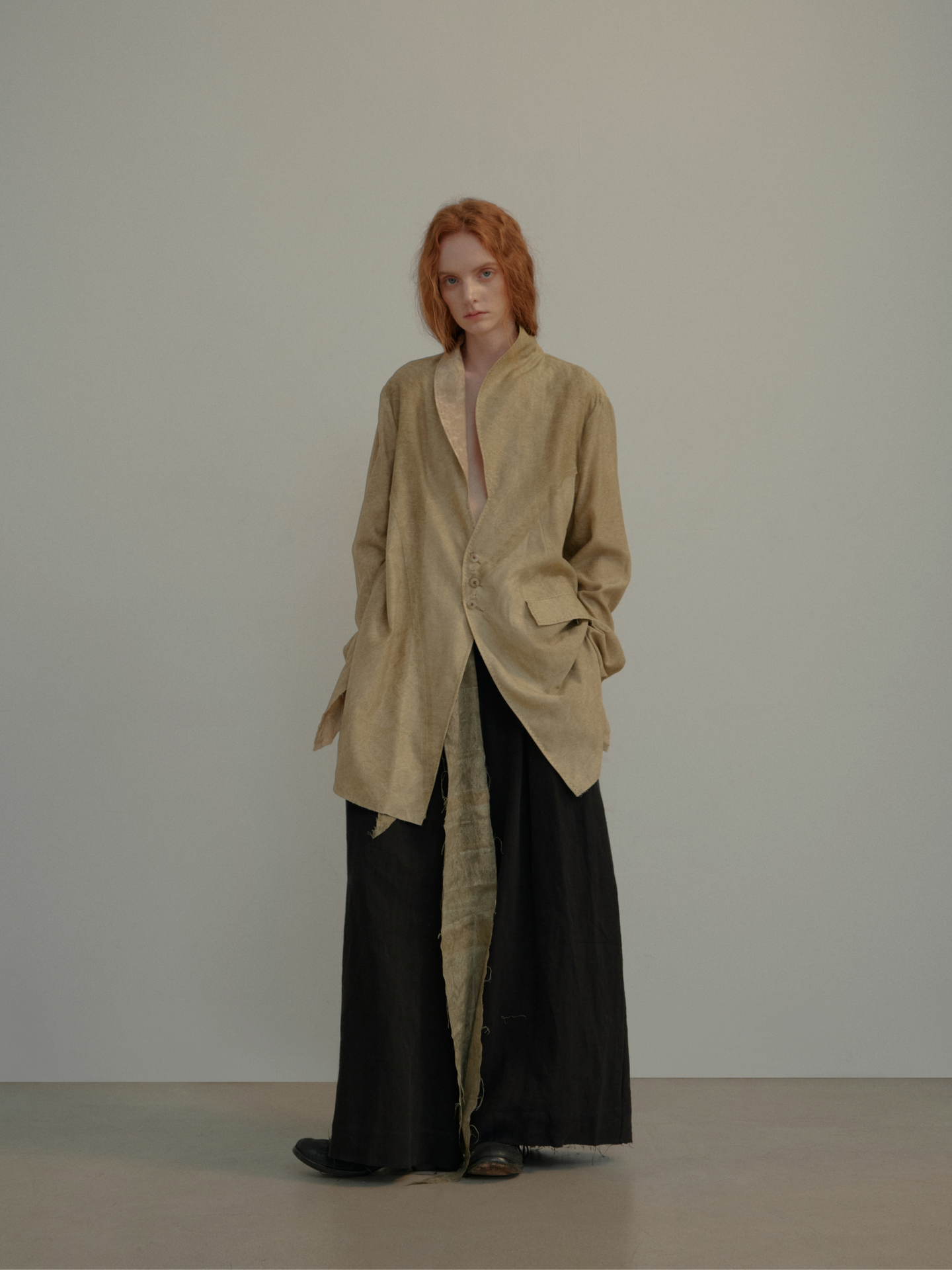 Elywood FLAXEN REVERSIBLE PANEL BLAZER