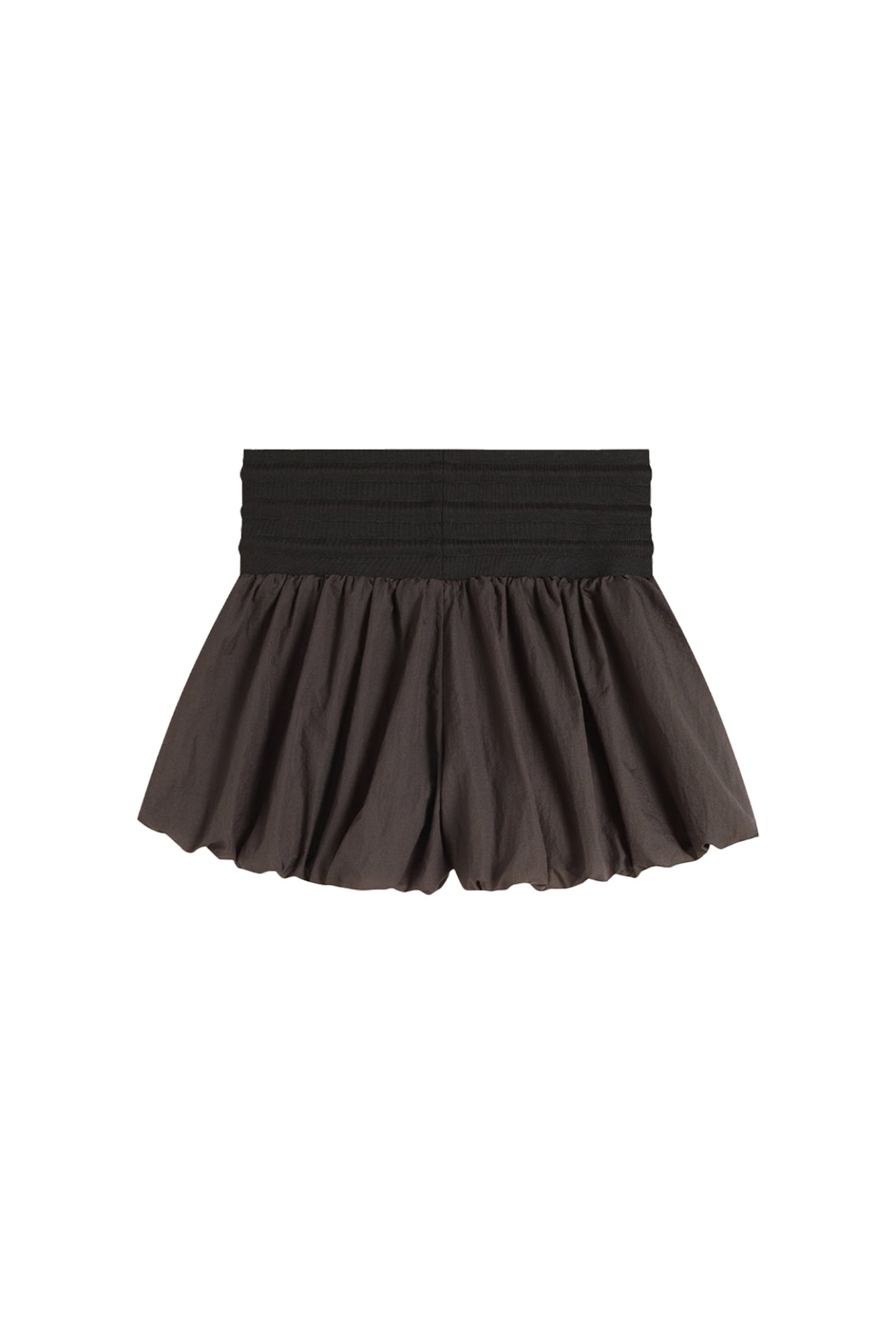 YJ1 HIGH-WAISTED BOW PANTSKIRT IN TAUPE GRAY