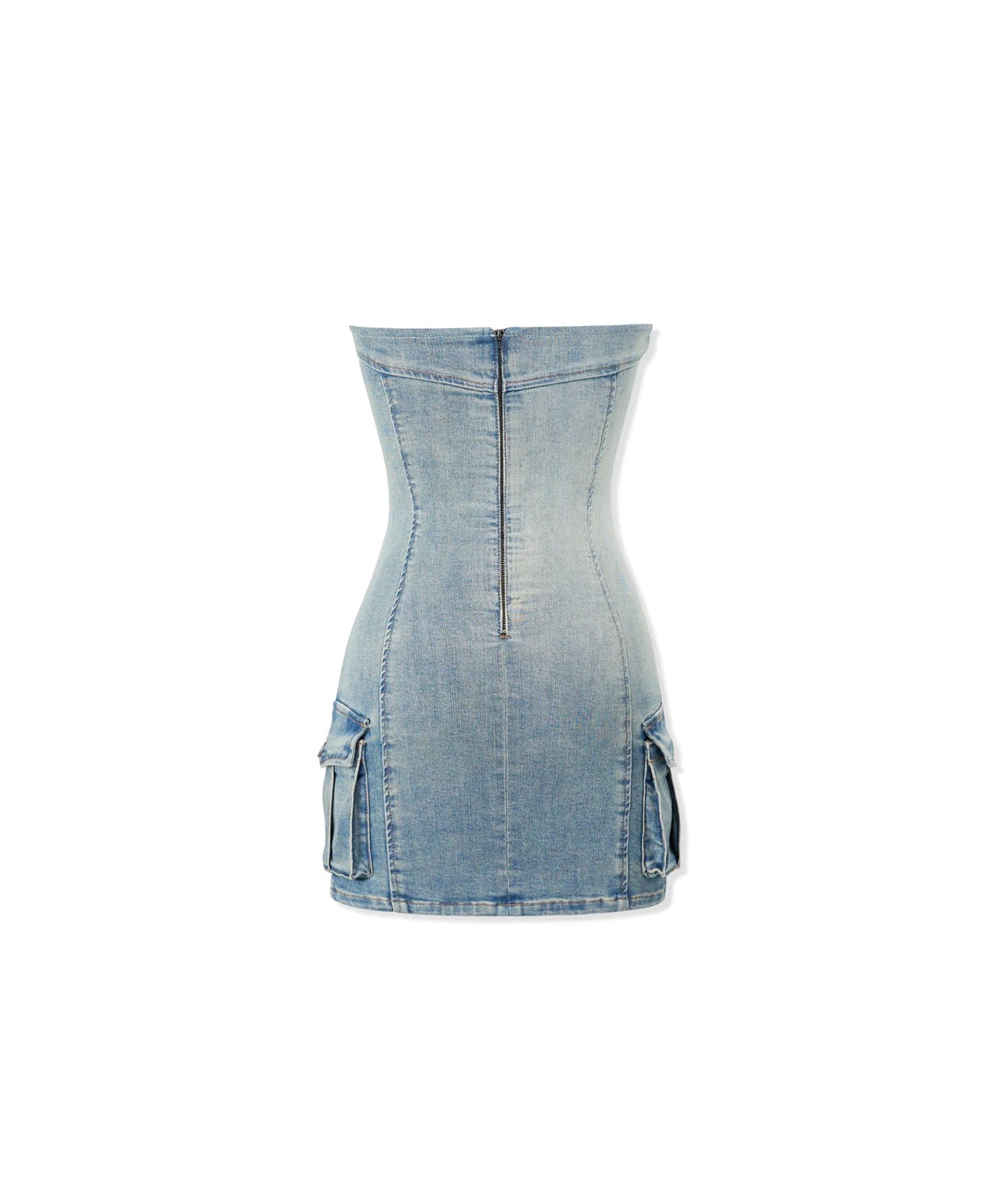 NAWS CARAT DENIM TUBE DRESS