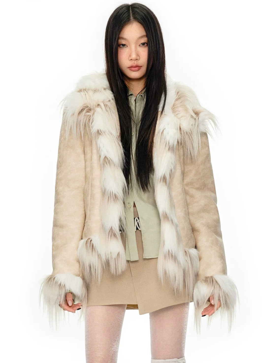 NAWS CREAMY FAUX FUR