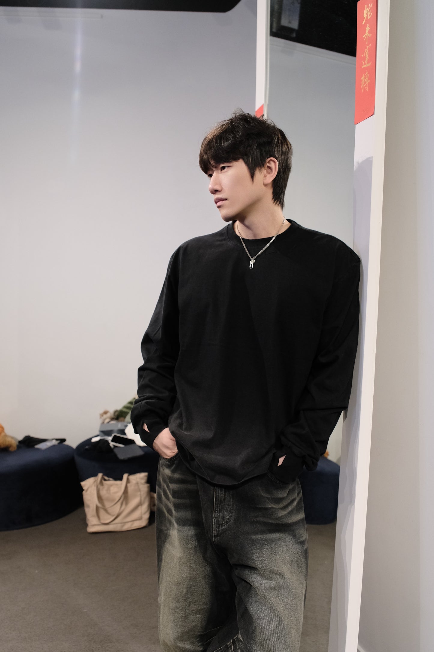BLR BLACK WASHED HOODIE