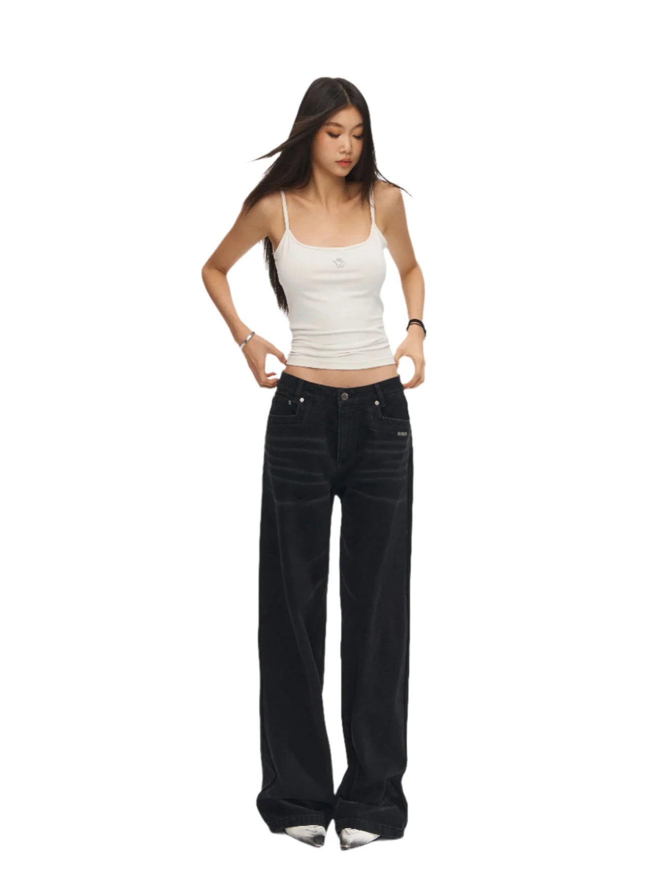 NAWS COW SCRATCH JEANS IN BLACK