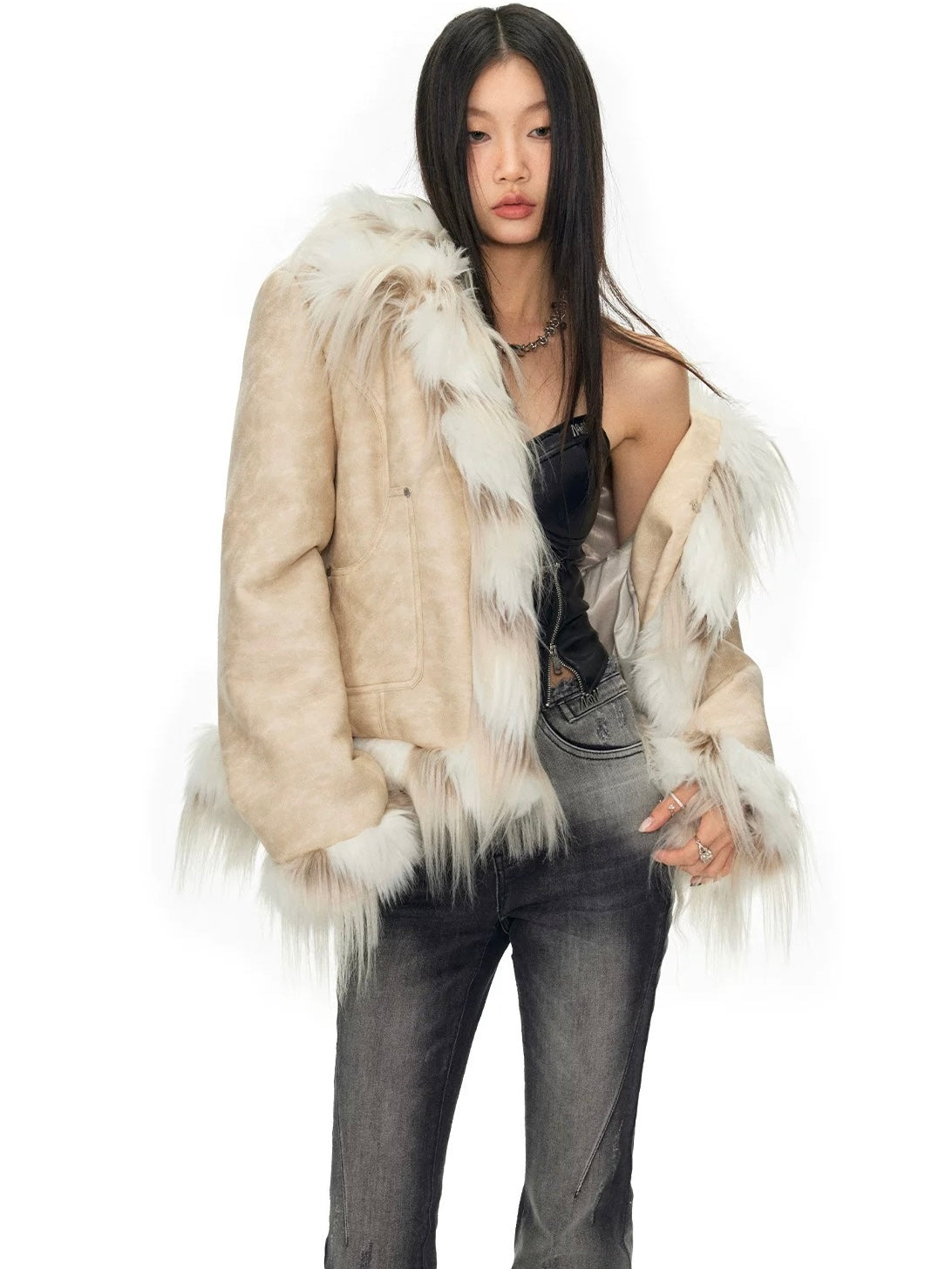 NAWS CREAMY FAUX FUR