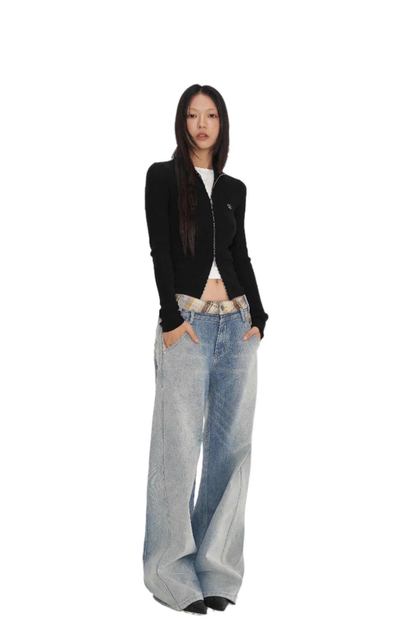 NAWS BLACK CLASSIC LOGO KNIT CARDIGAN
