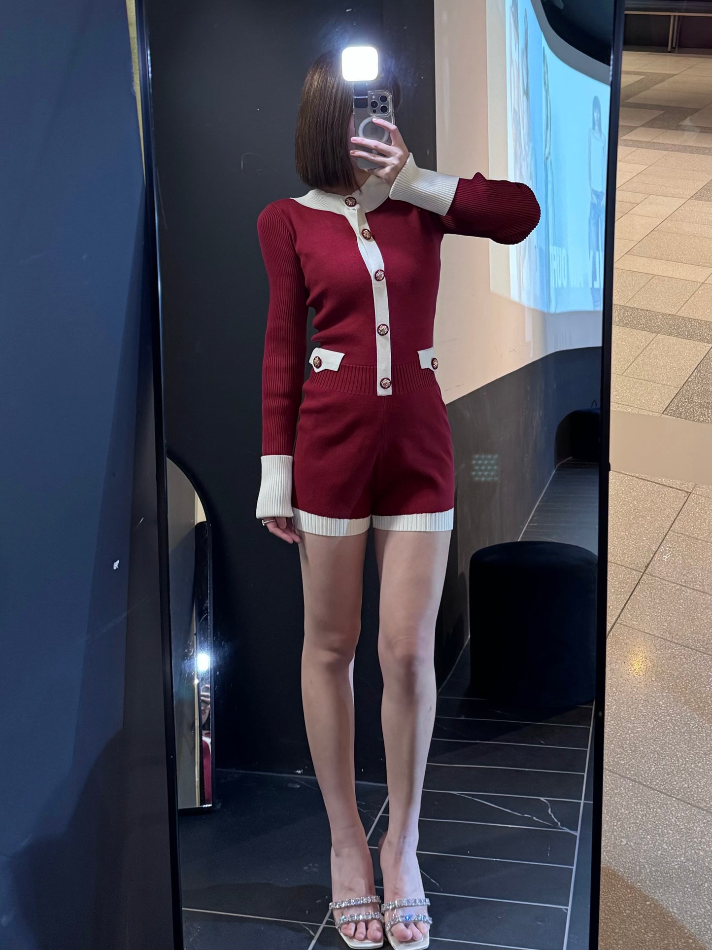 Nana Jacqueline Francesca Jumpsuit (Red)