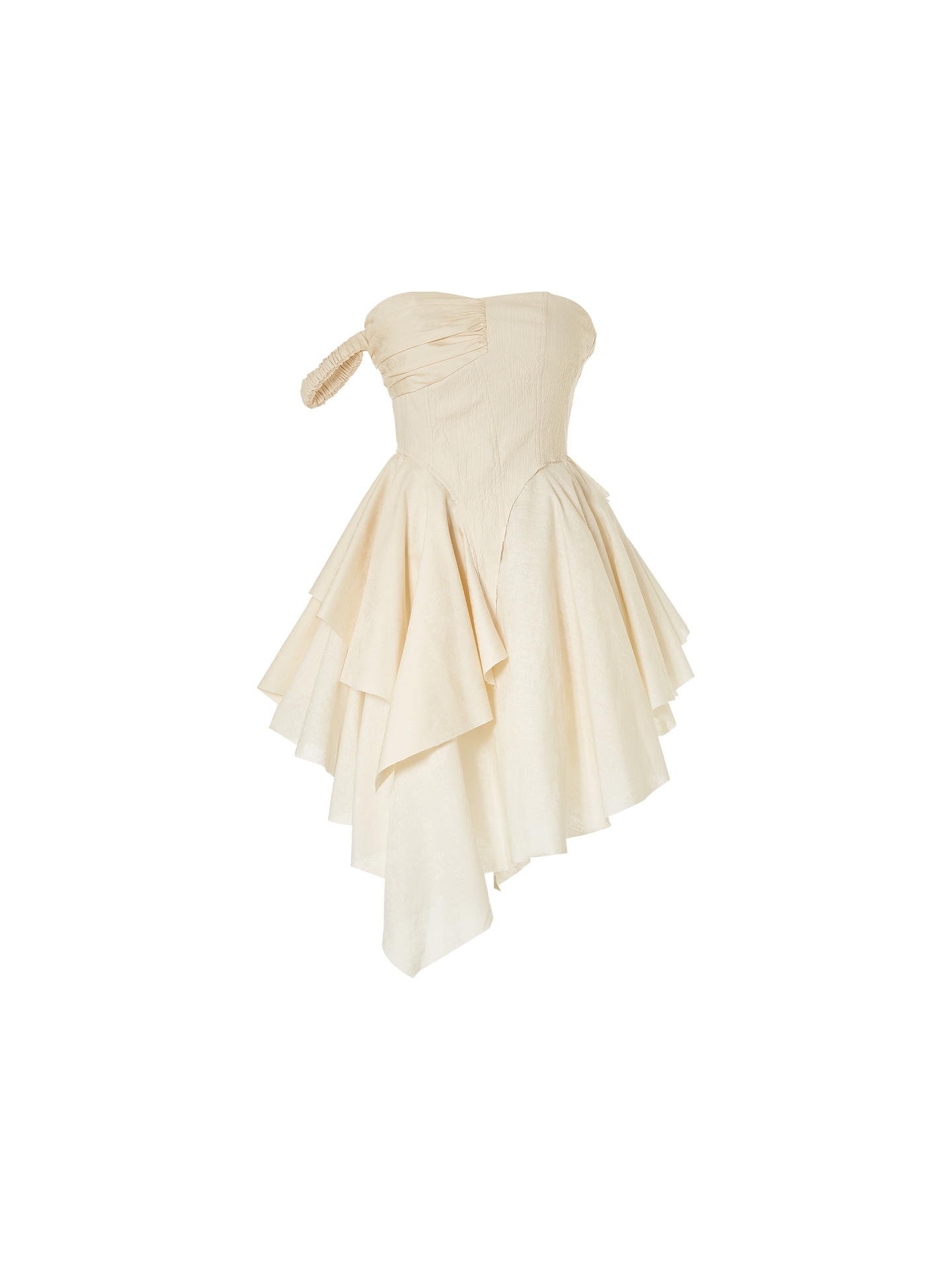 Elywood WHITE BANDEAU SHORT DRESS