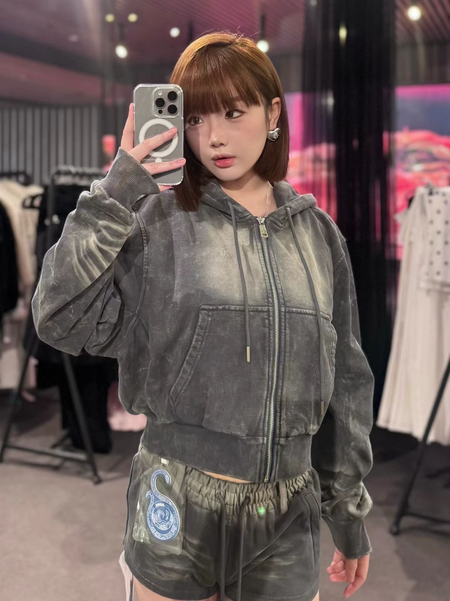 NAWS VOLCANIC LOOSE FIT HOODIE JACKET