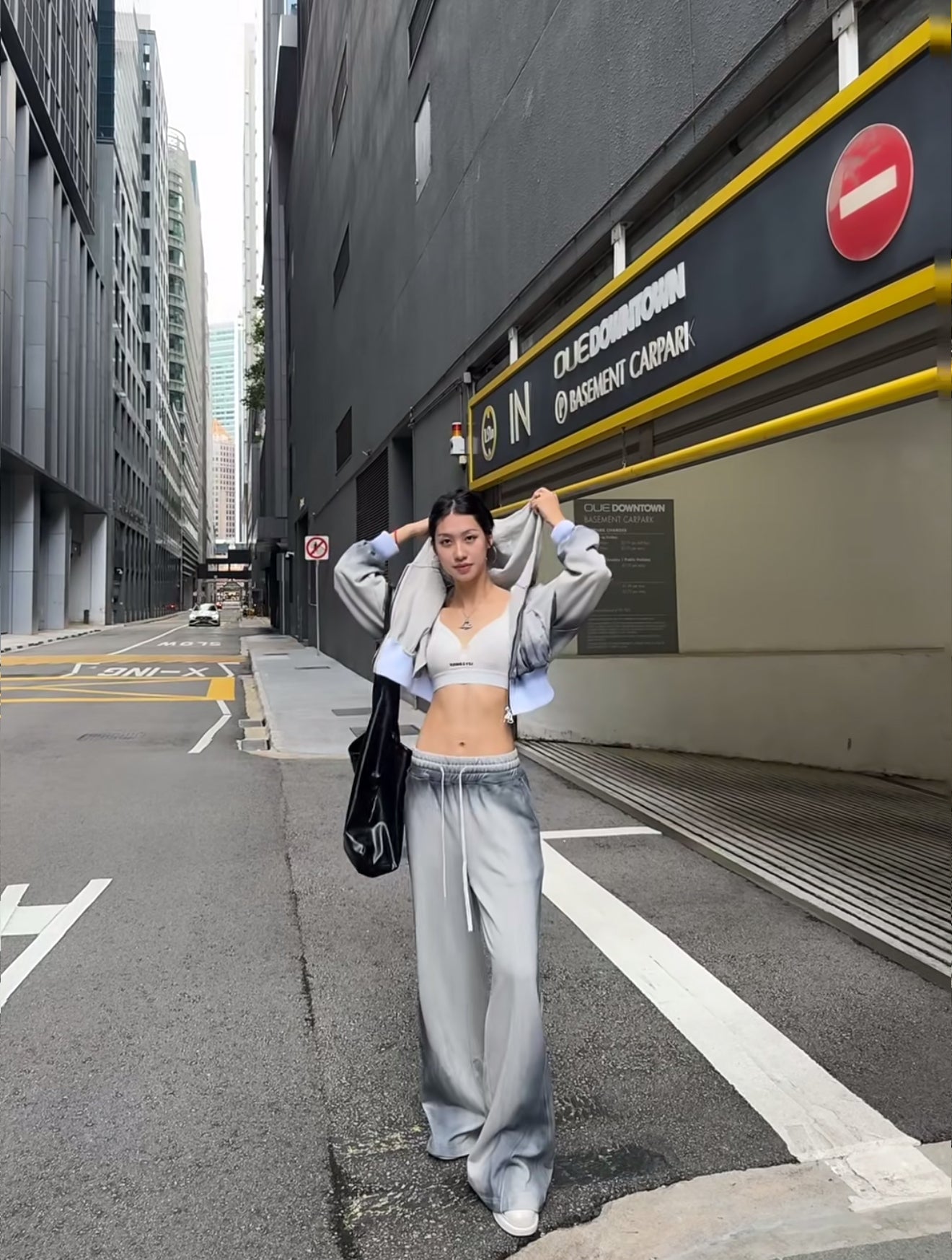 YJ1 BLUE OVERDYED RELAXED TRACK PANTS