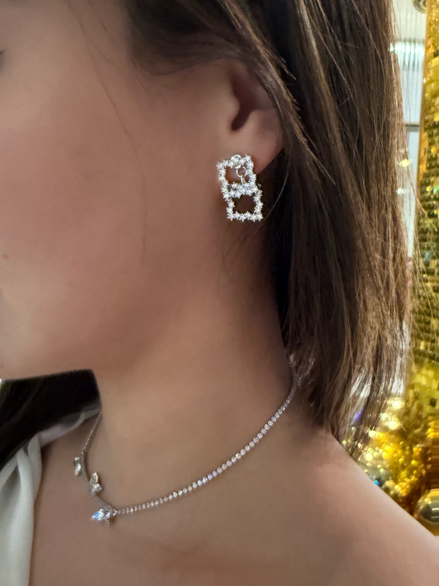 Abyb square earrings