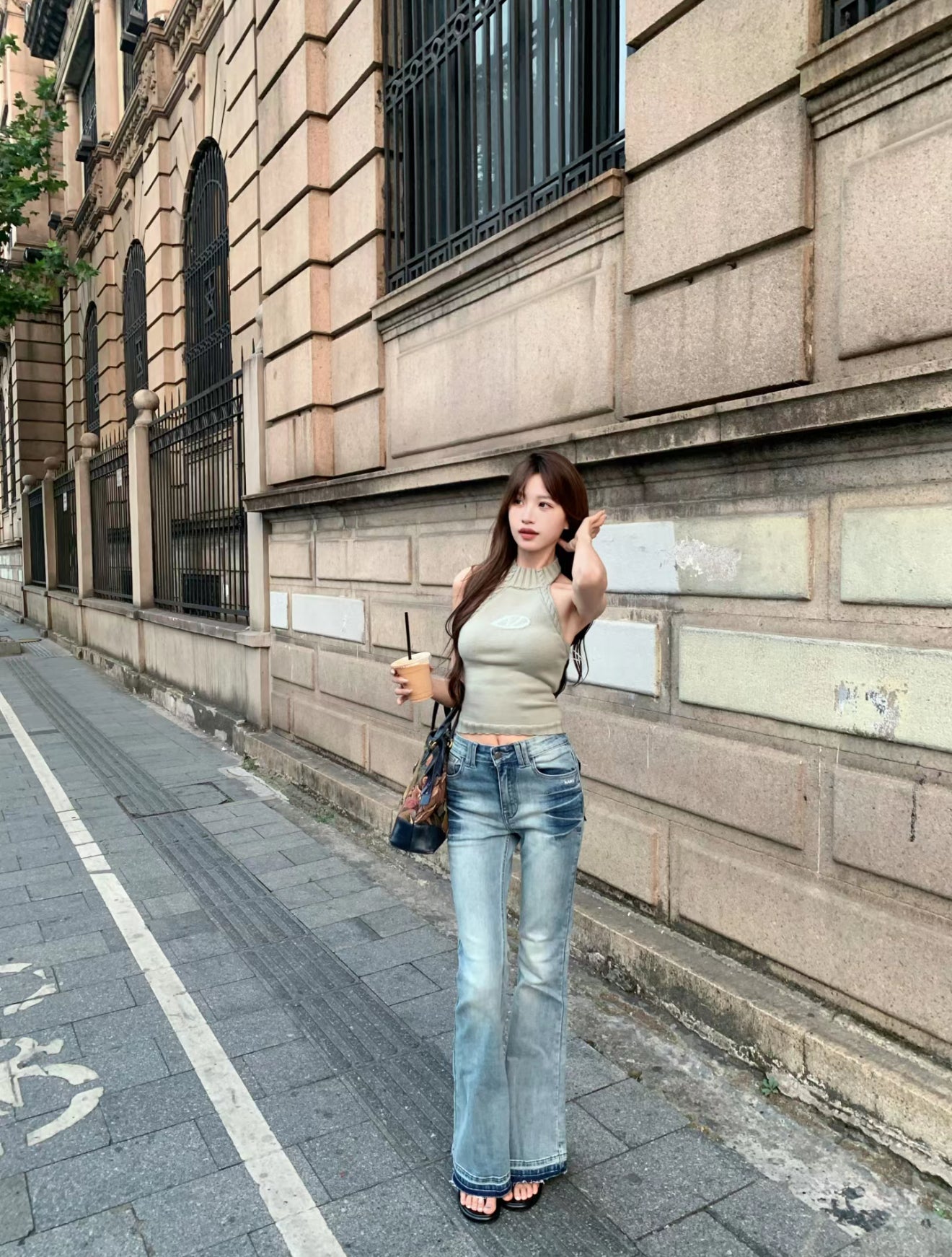 NAWS +5CM MODEL JEANS LIGHT BLUE