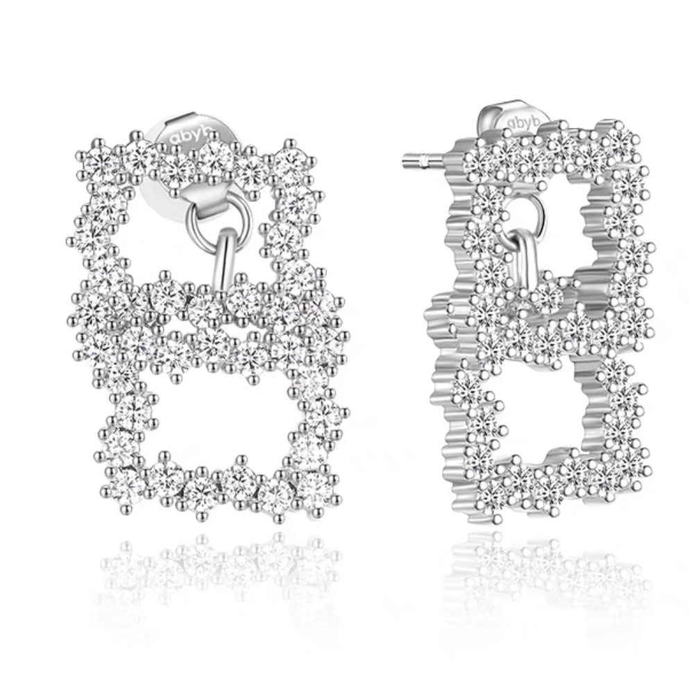 Abyb square earrings