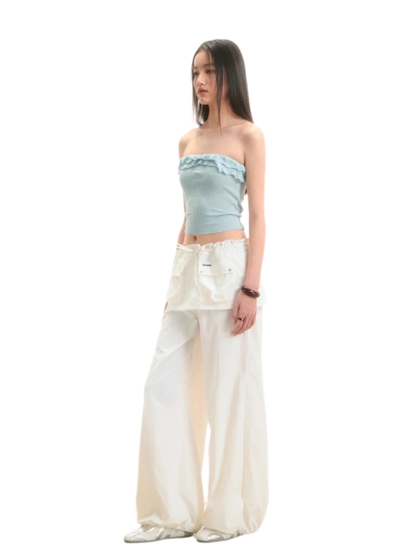NAWS WHITE WANDERING PARATROOPER PANTS