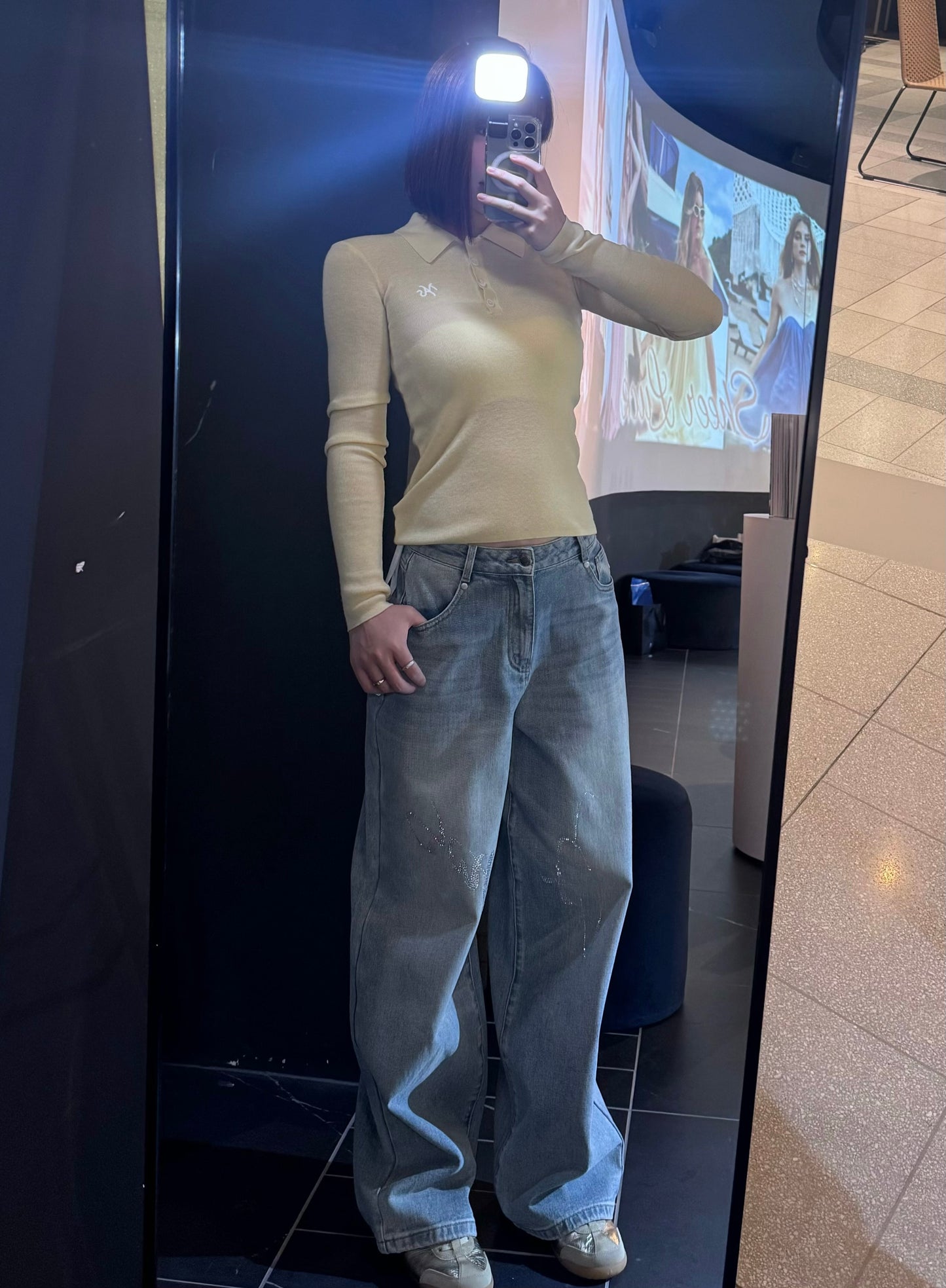 NAWS cheese polo cardigan