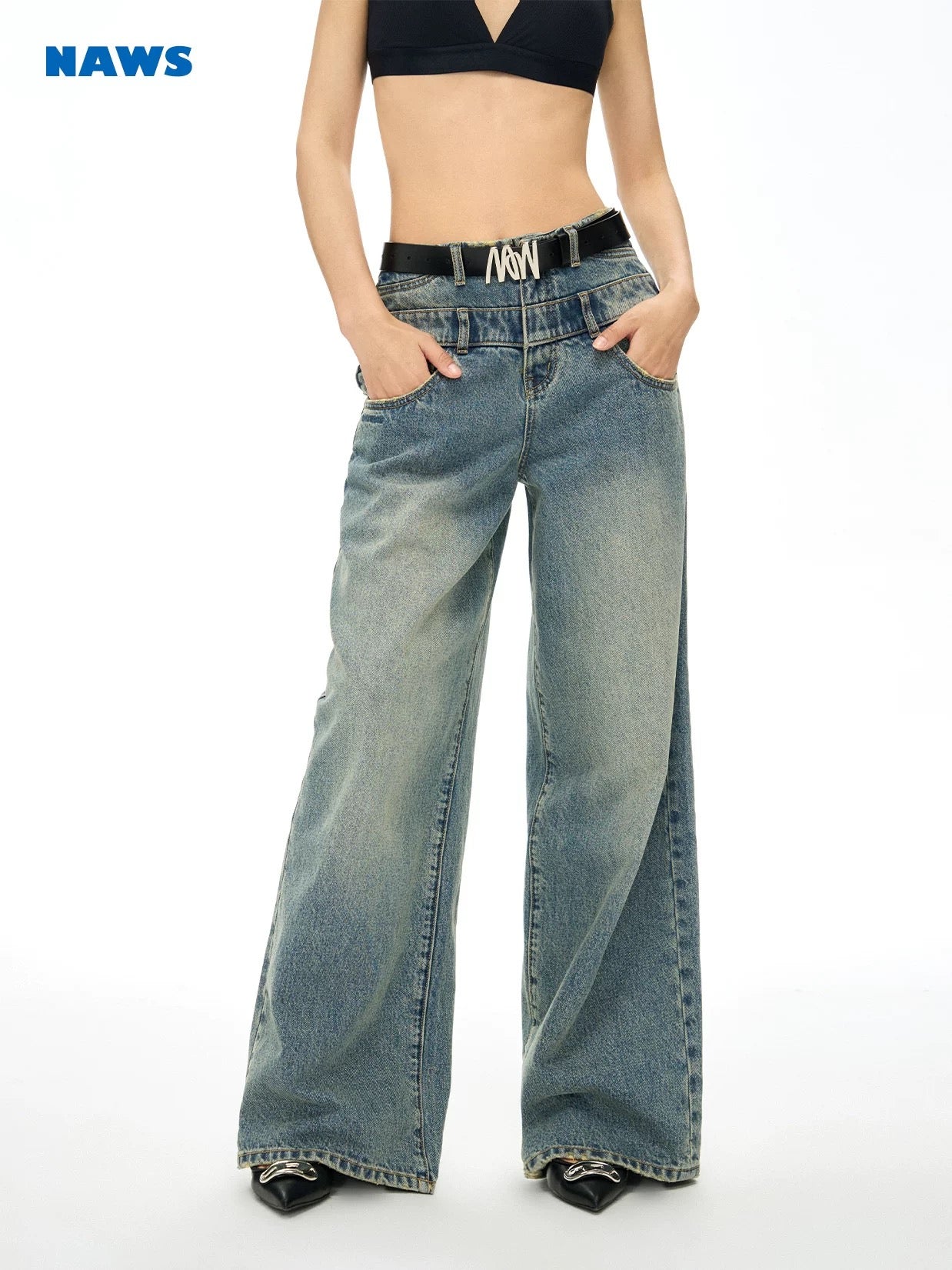 NAWS double header jeans
