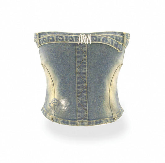 NAWS Denim crop top