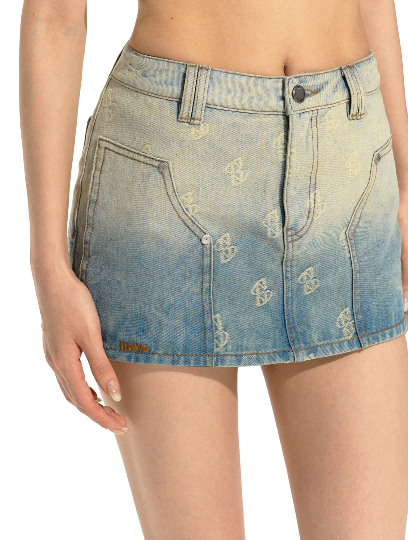NAWS STARRY SKY DENIM SKIRT