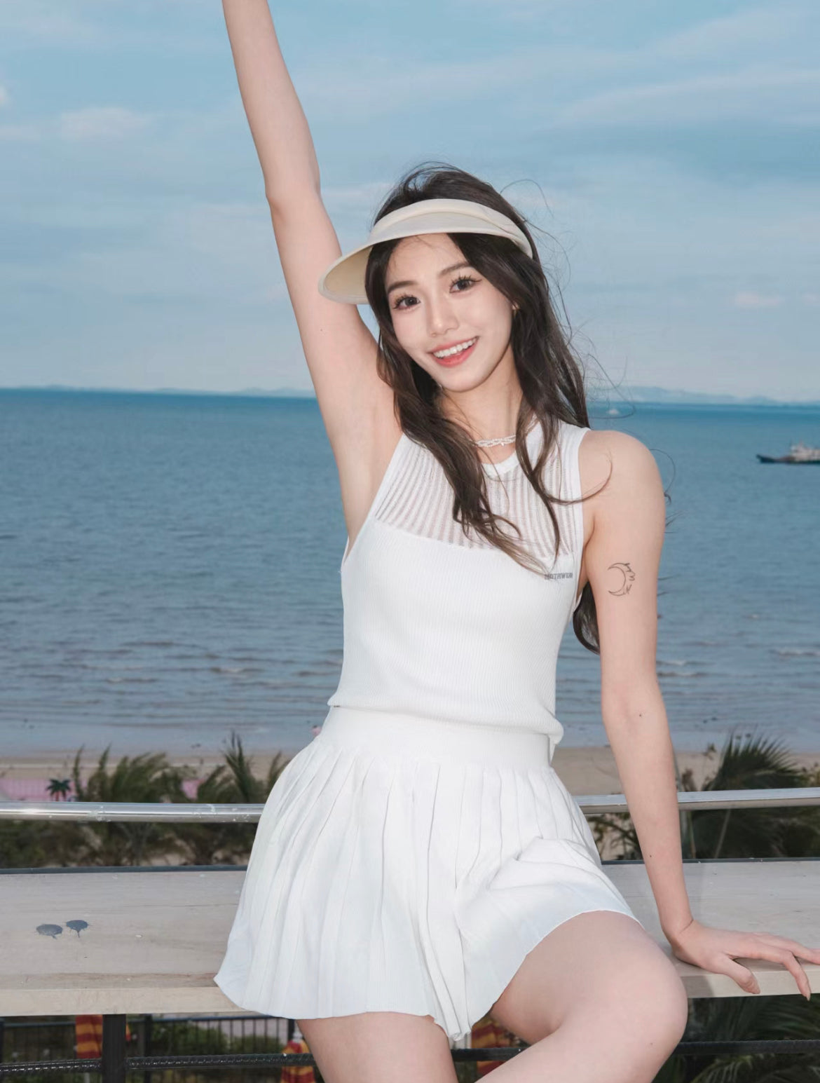 NAWS white tennis top