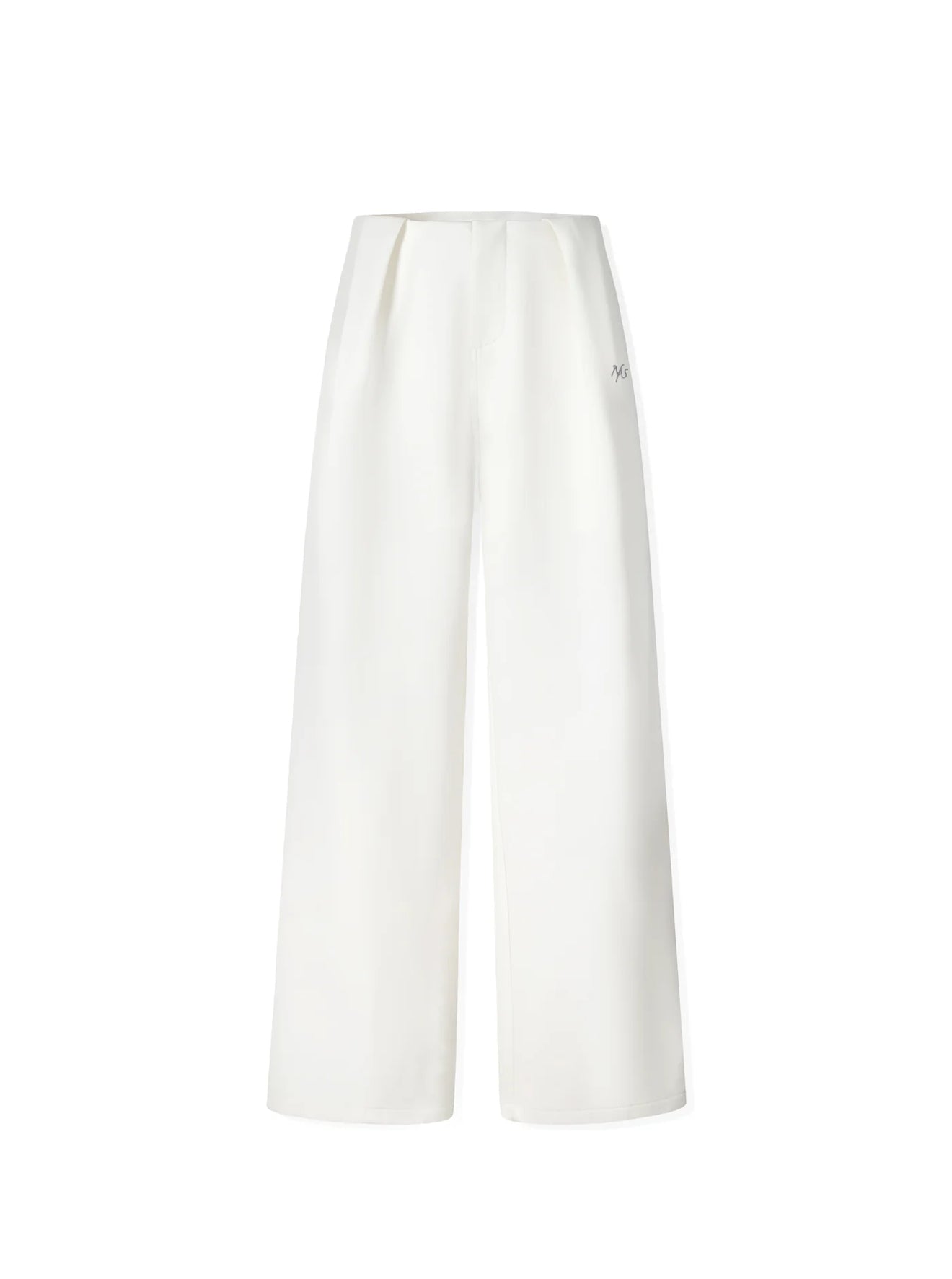 NAWS WHITE CIGARETTE SUIT STRAIGHT PANTS