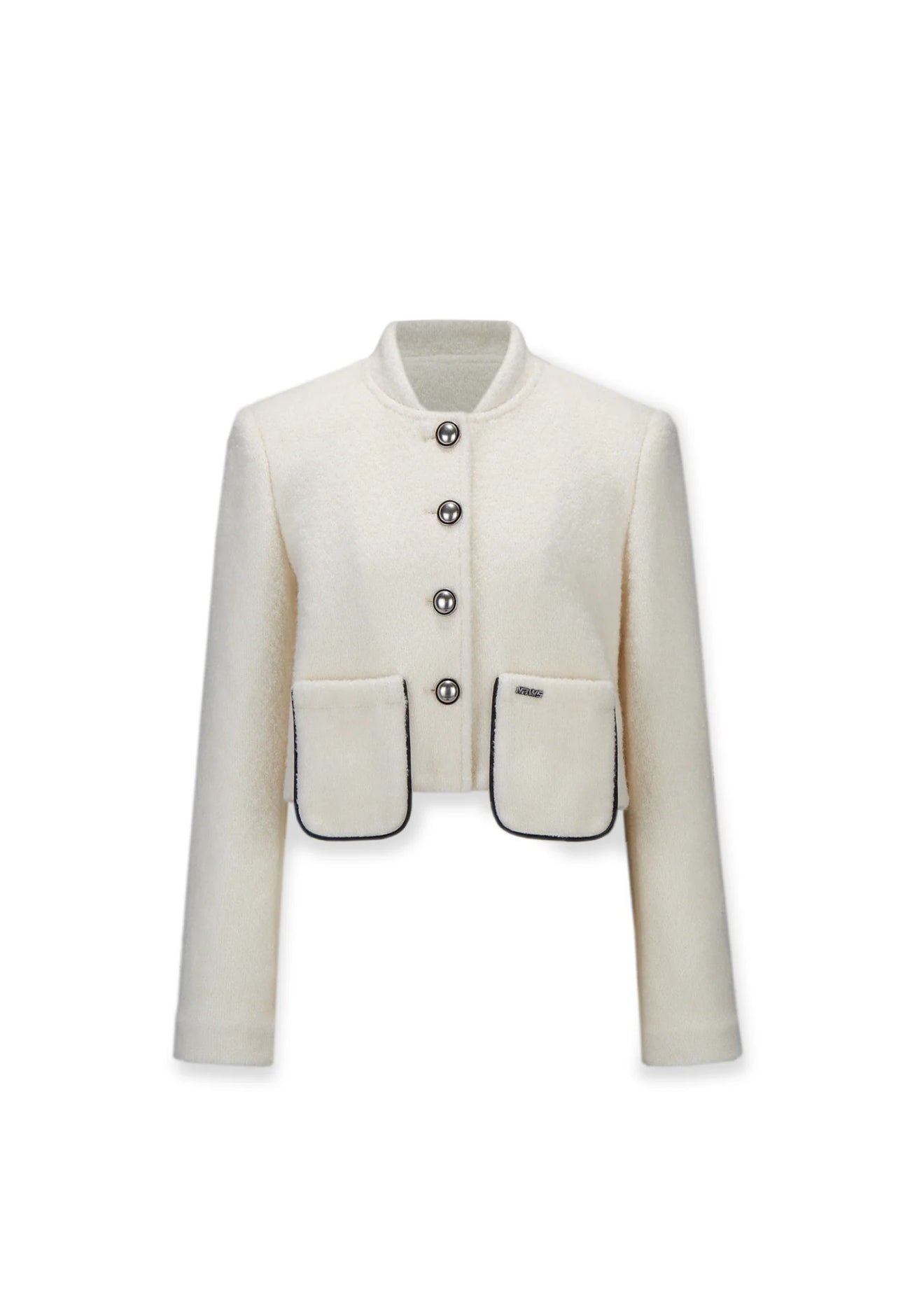 NAWS SILVER BUTTON WOOL COAT