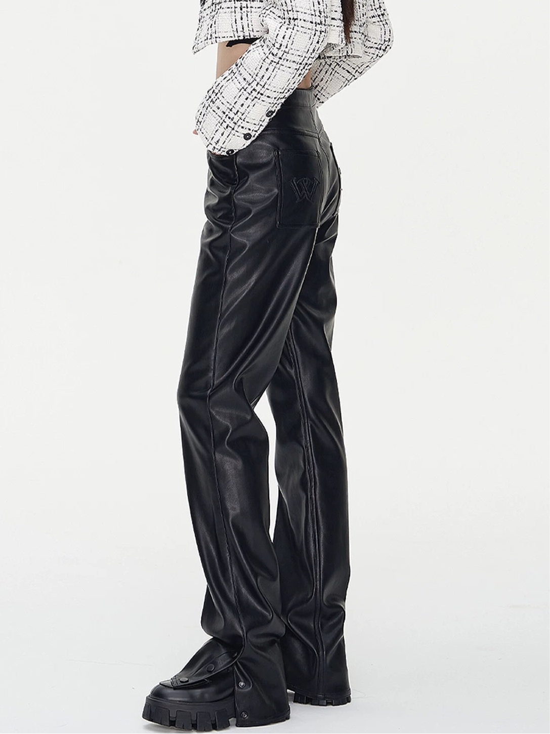NAWS Black leather pants