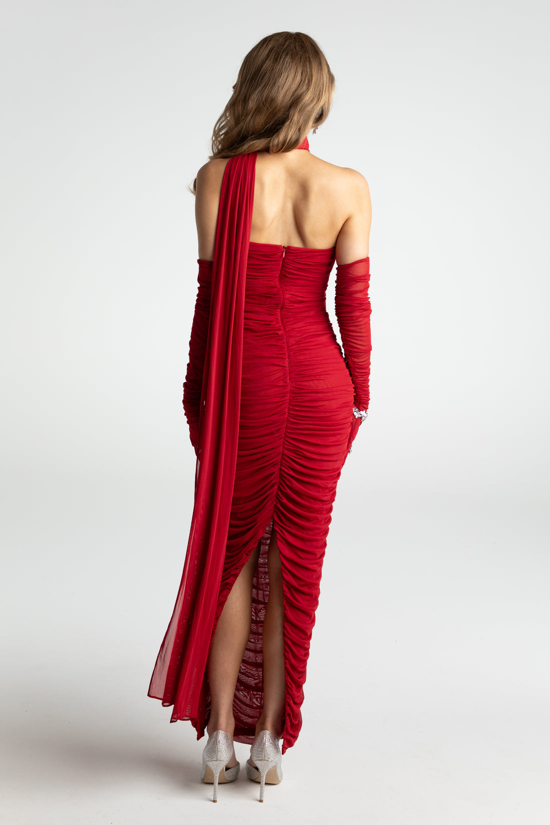 Nana Jacqueline Kimberly Maxi Dress (Red)